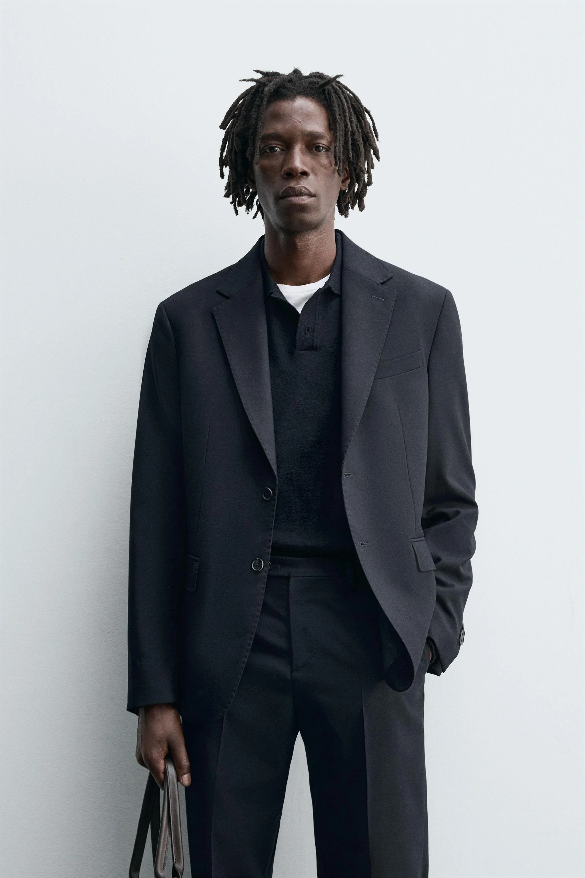 کت تک پشمی با فیت معمولی