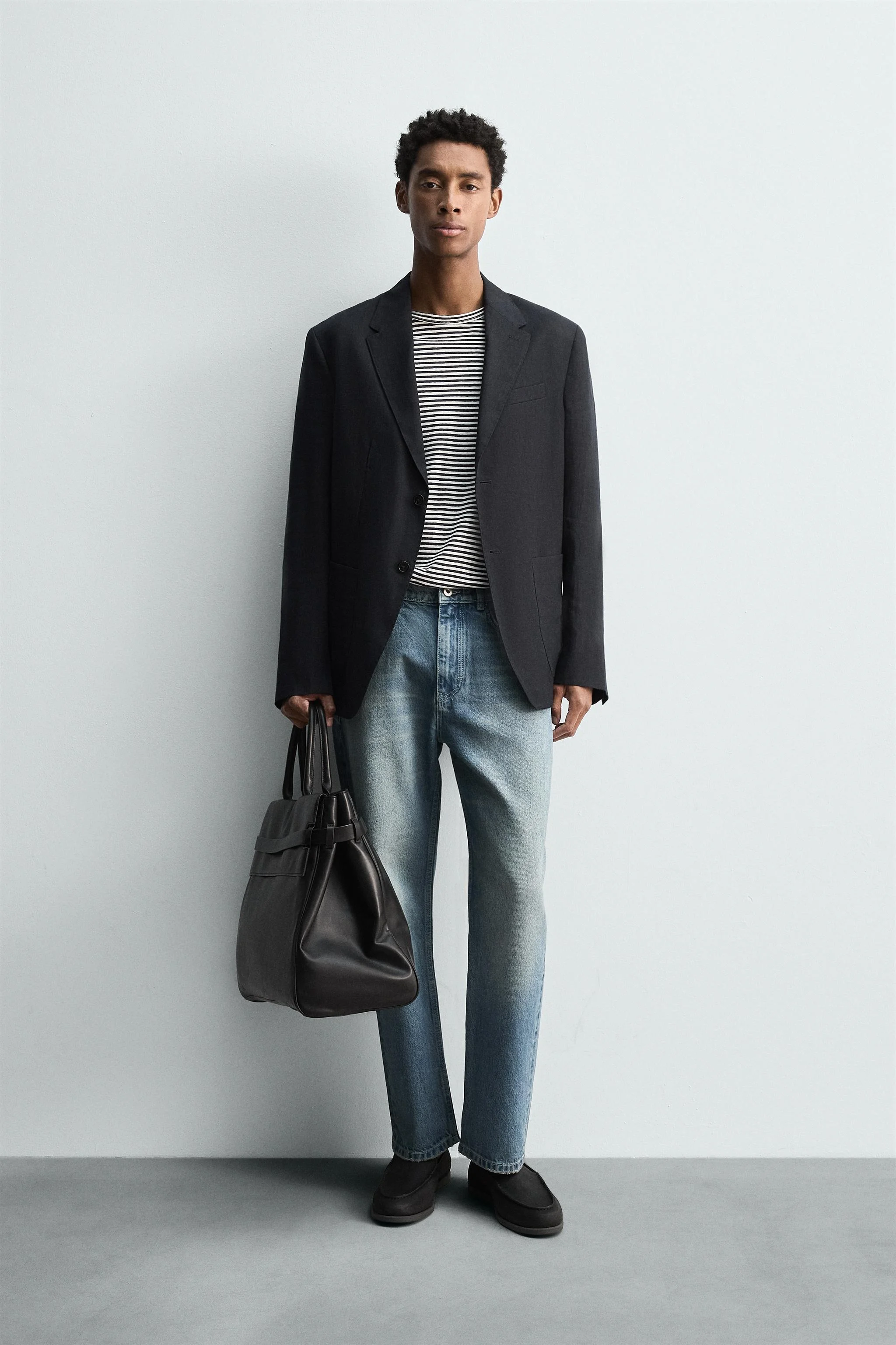 کت تک لینن با فیت آزاد