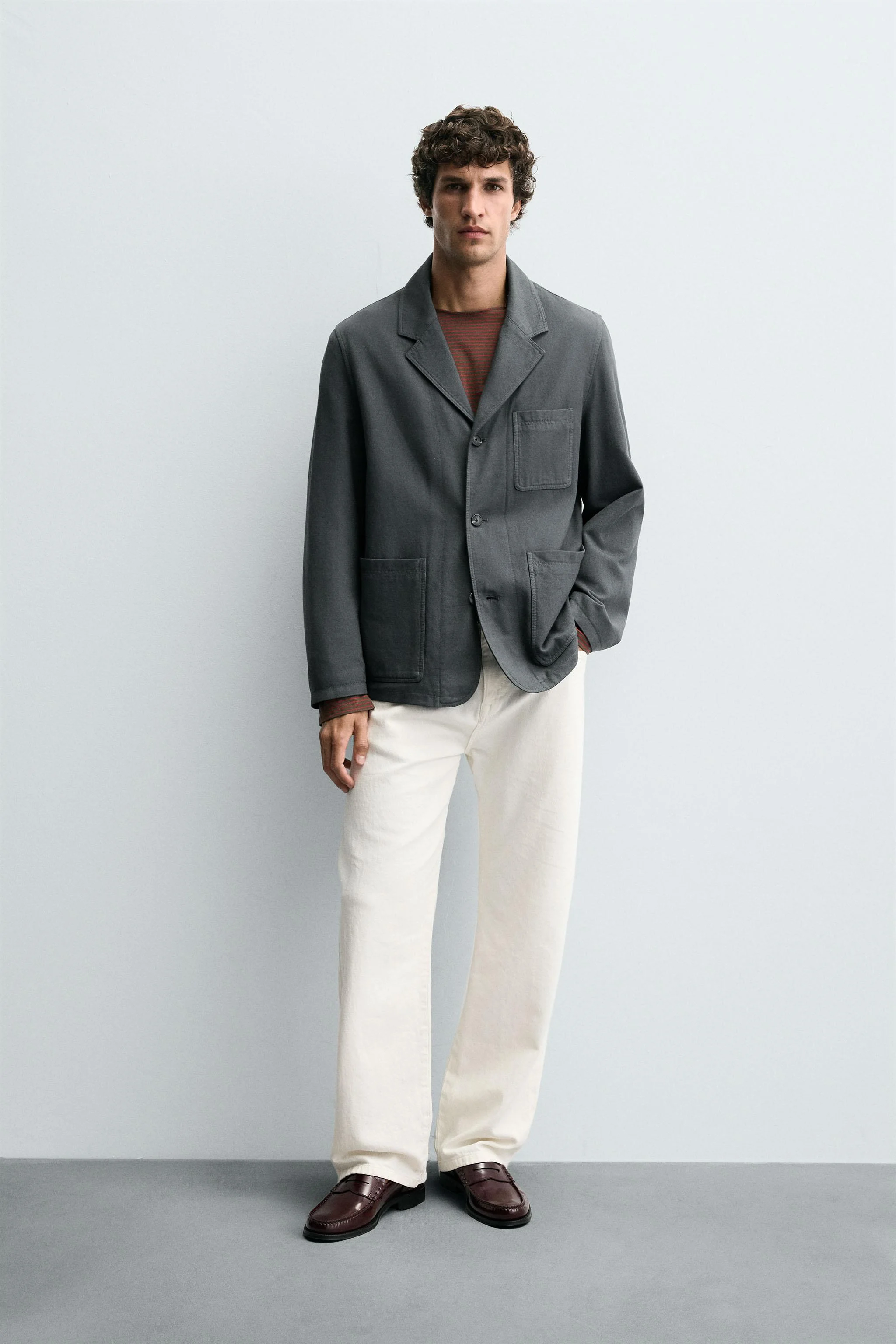 کت تک با بافت پارچه ای و تن خور راحت