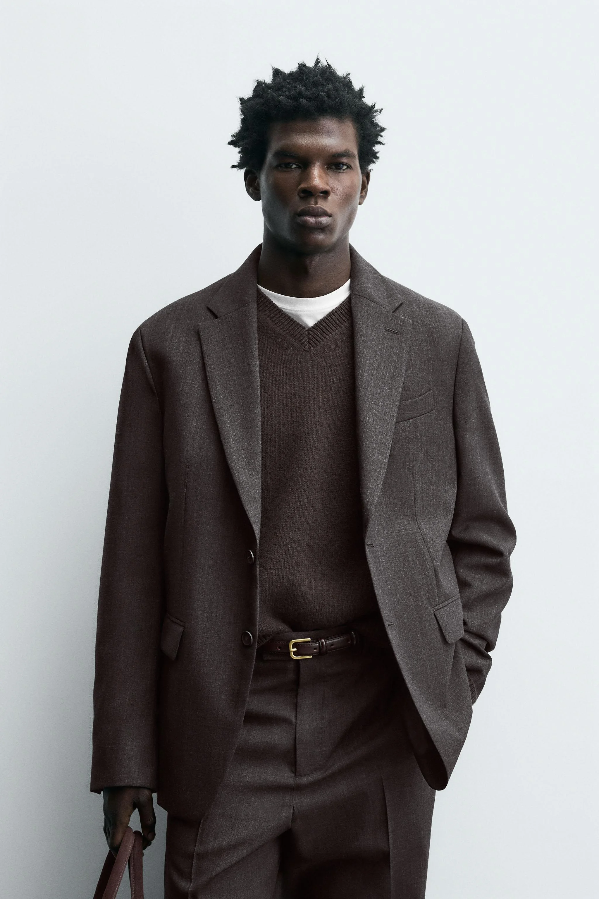 کت تک پشمی با برش معمولی کت تک پشمی با برش معمولی