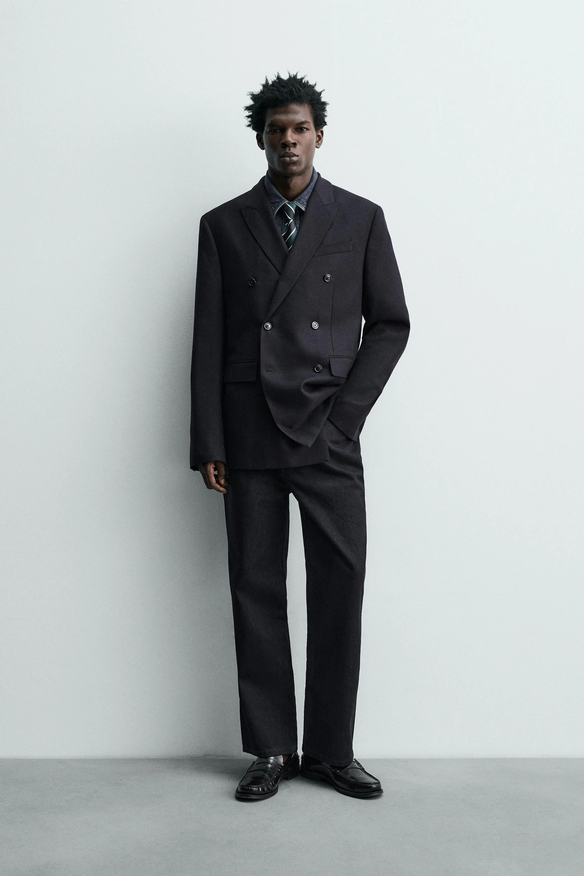 کت تک فلانل پشمی ۱۰۰٪ دو دکمه