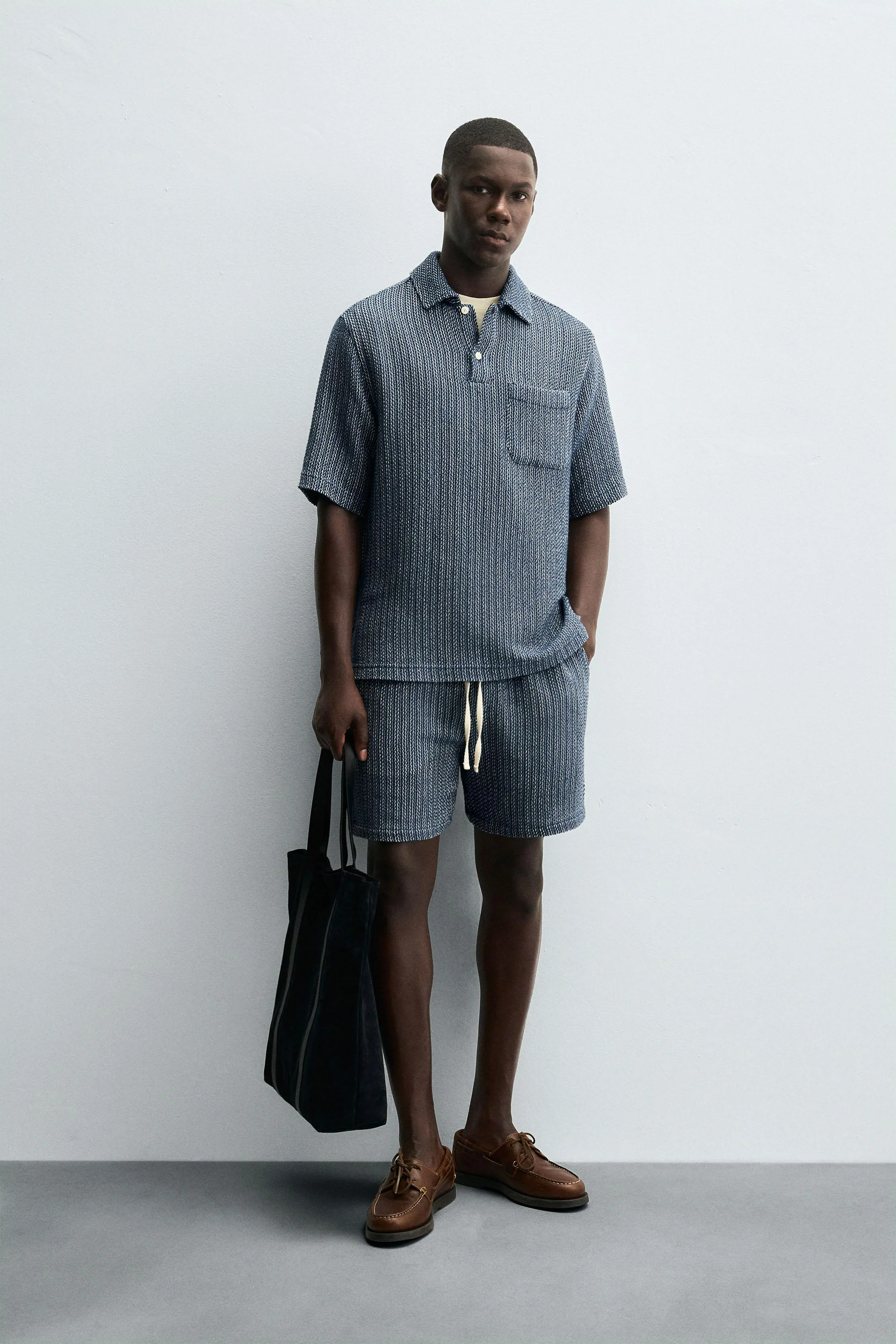 پولوشرت بافت دار