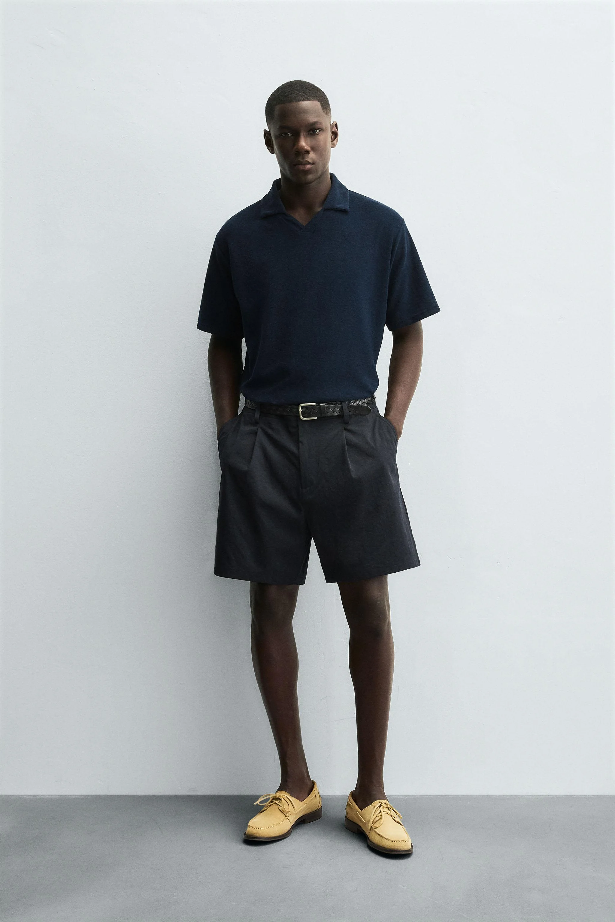 پولوشرت حوله ای با تن خور معمولی پولوشرت حوله ای با تن خور معمولی