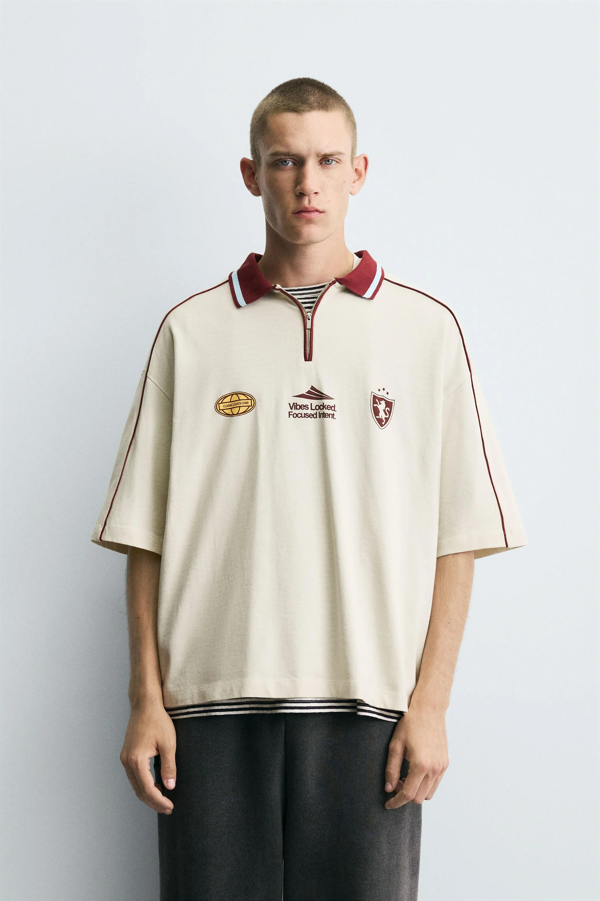 پولوشرت طرح چاپی فوتبال رترو