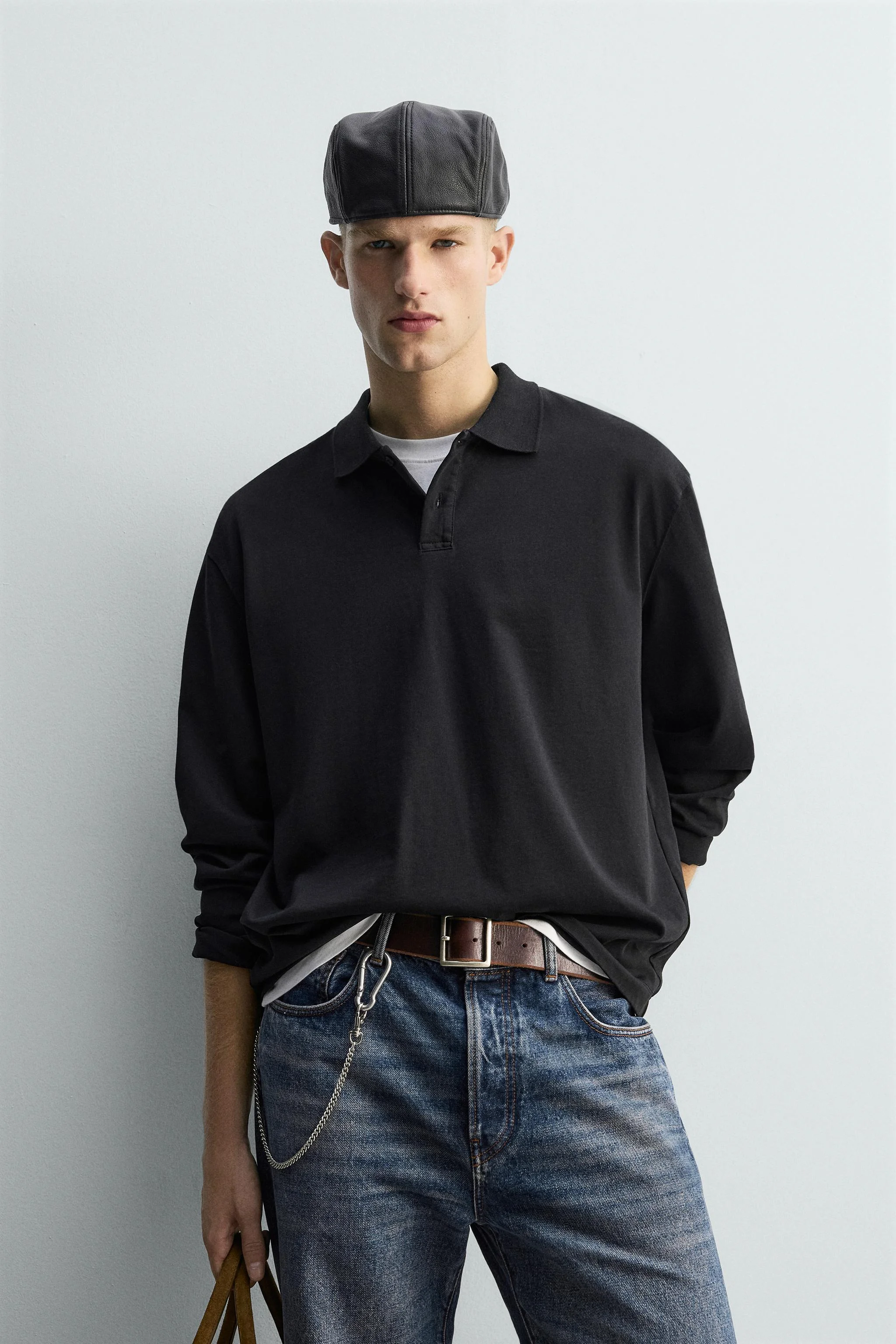 پولوشرت آستین بلند با تن خور راحت و نسخه محدود