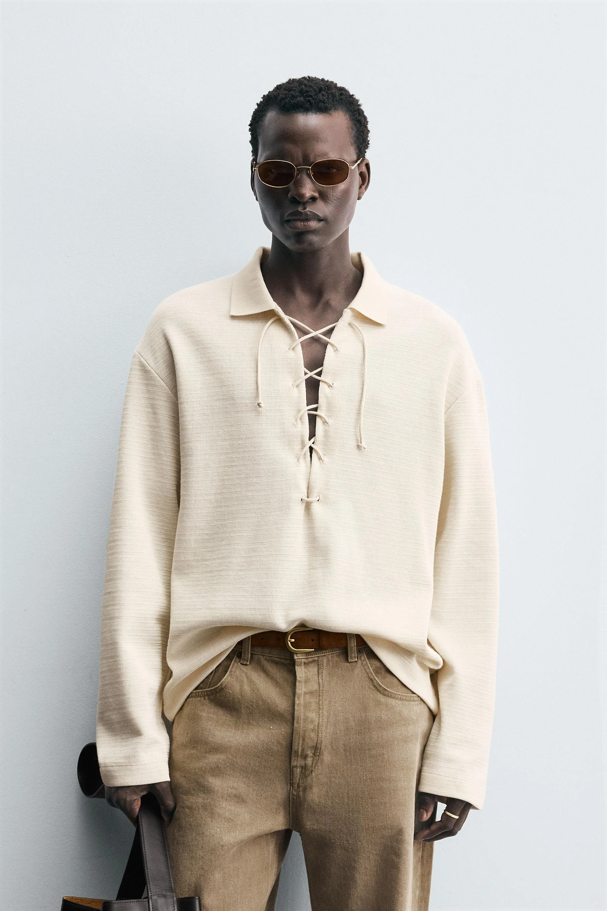 پولوشرت بافت دار بند دار پولوشرت بافت دار بند دار