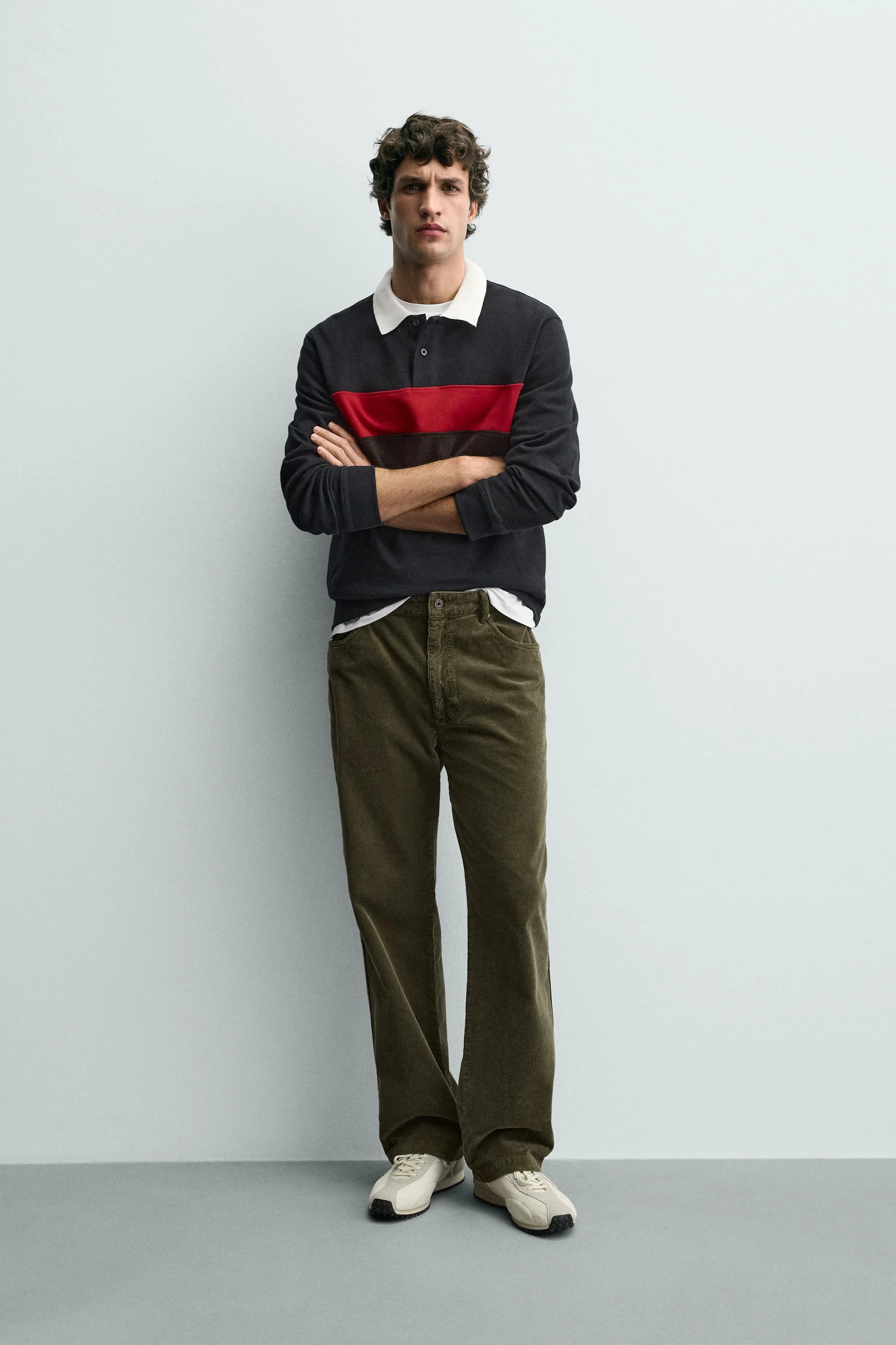 پولوشرت راه راه متضاد