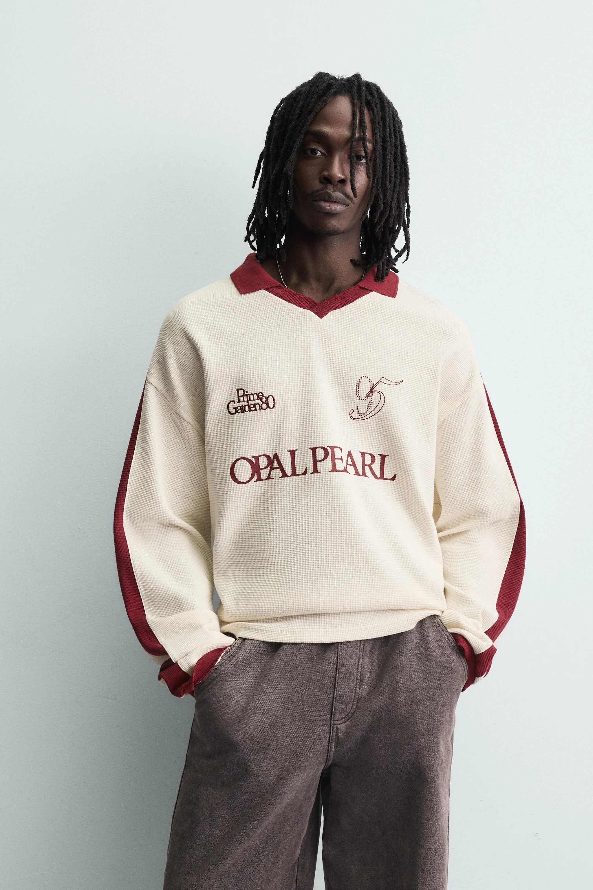 پولوشرت گلدوزی شده طرح فوتبال رترو