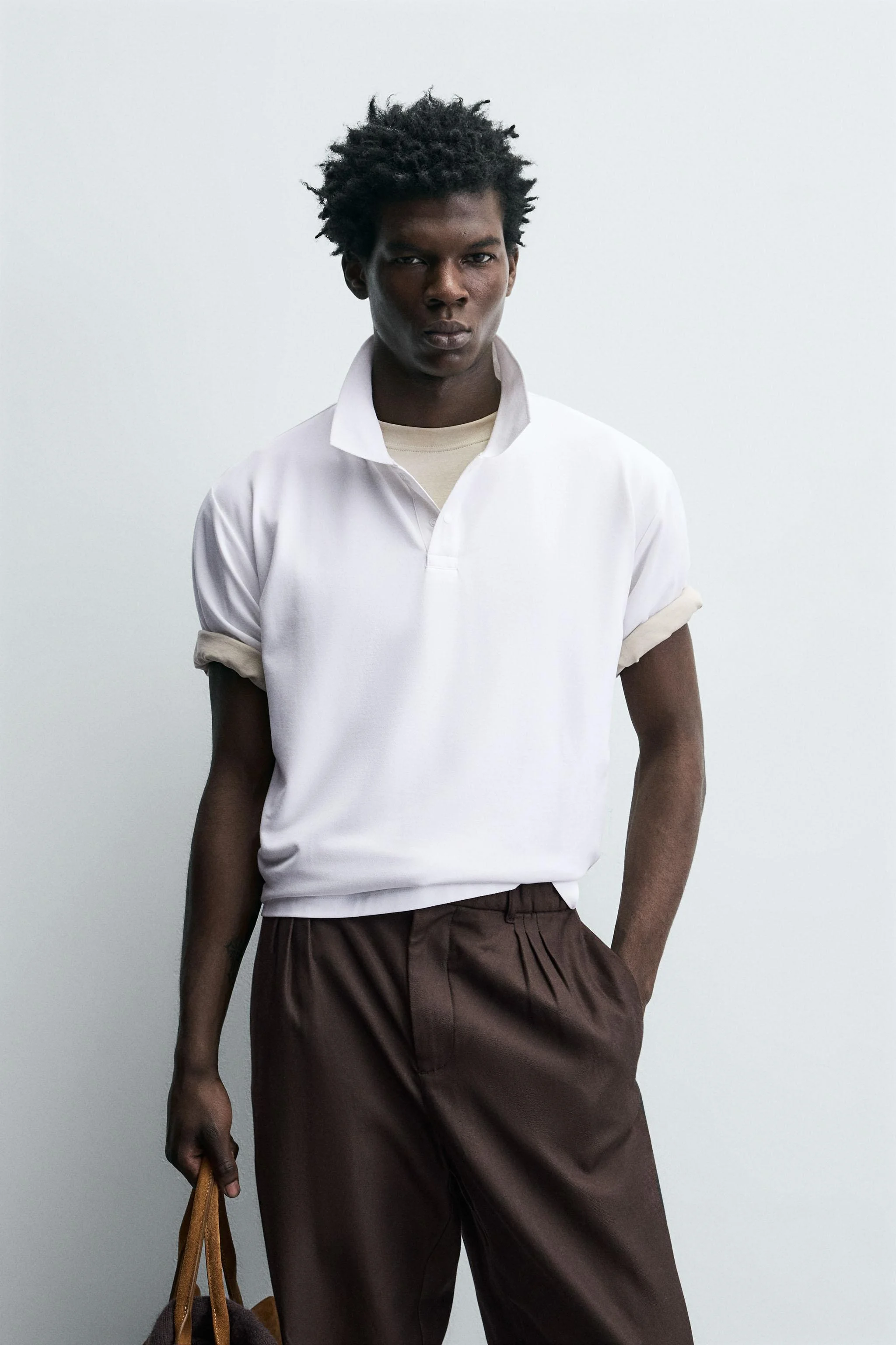 پولوشرت بافت پیکه با پارچه فنی