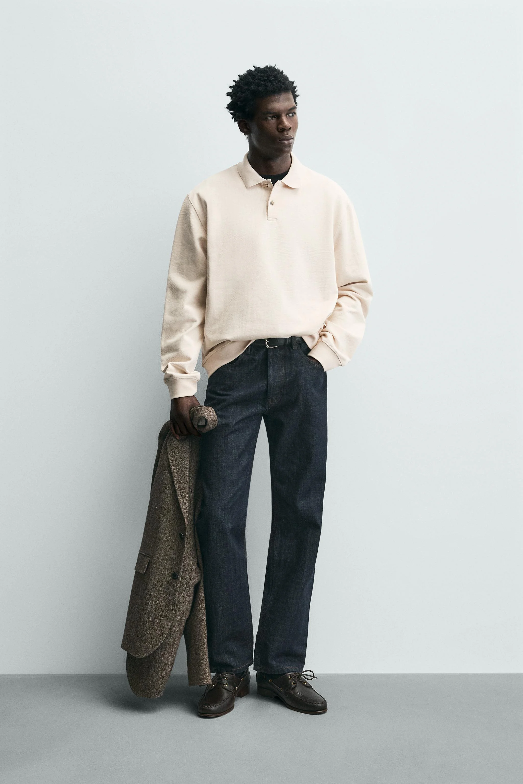 پولوشرت بافت دار با تن خور معمولی