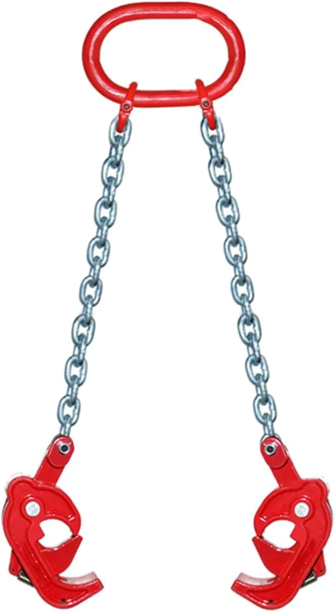 گیره بالابر بشکه بادوام، پخش کننده قلاب بشکه سنگین، بالابر بشکه 2 قلابه، ظرفیت بار 500 کیلوگرم، انبار صنعتی (مدل 2)