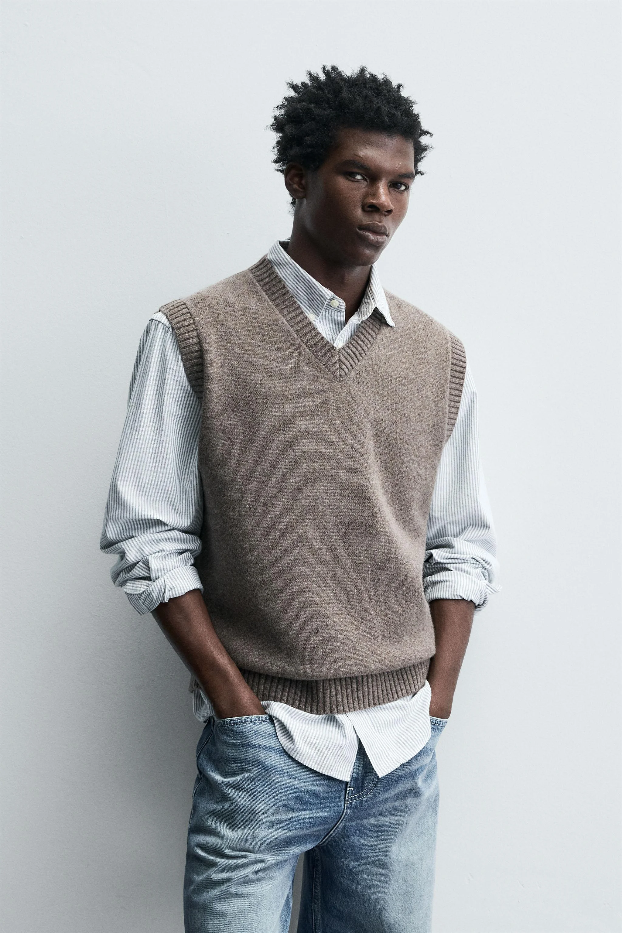 جلیقه بافتنی پشمی