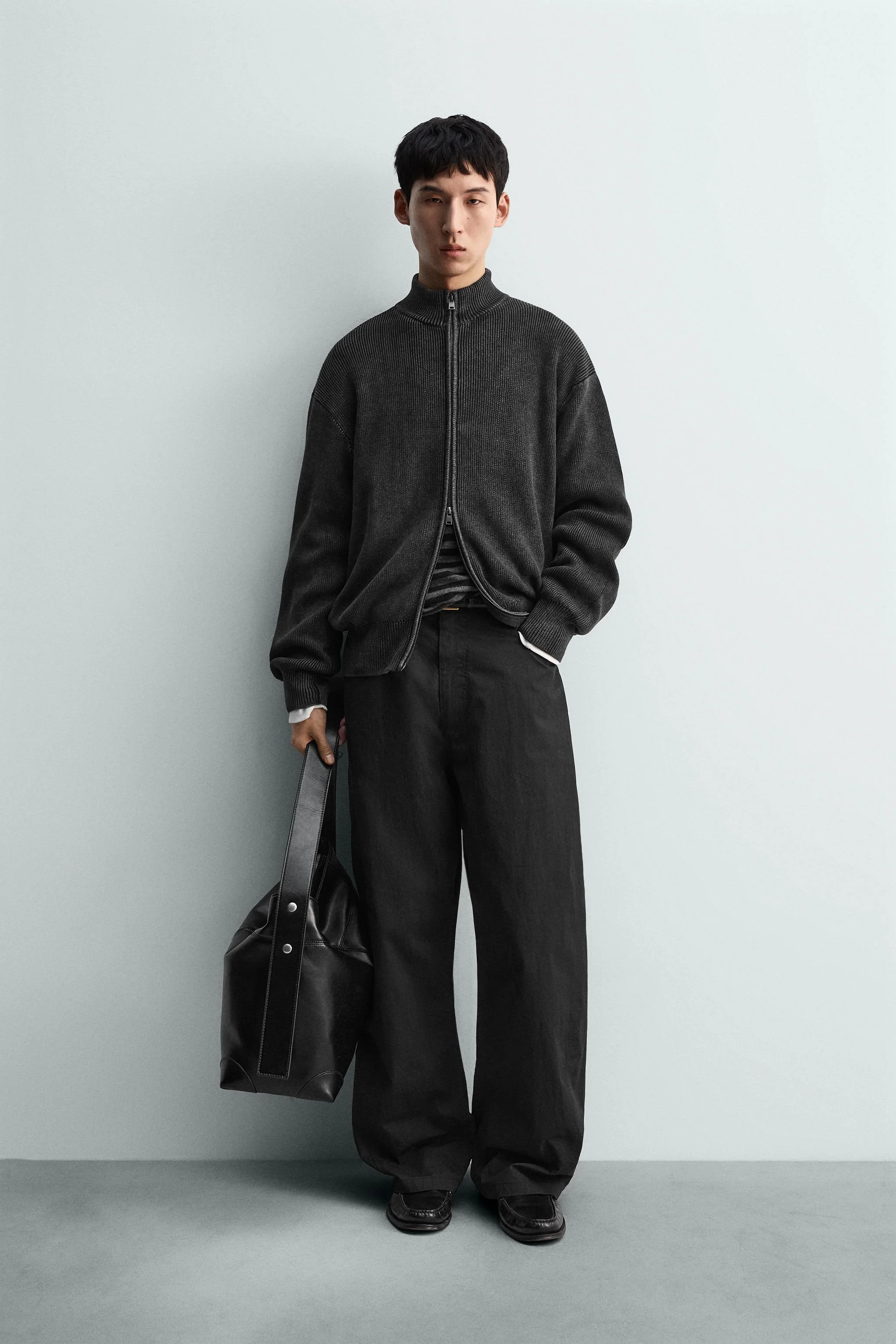 ژاکت کشباف بافت دار