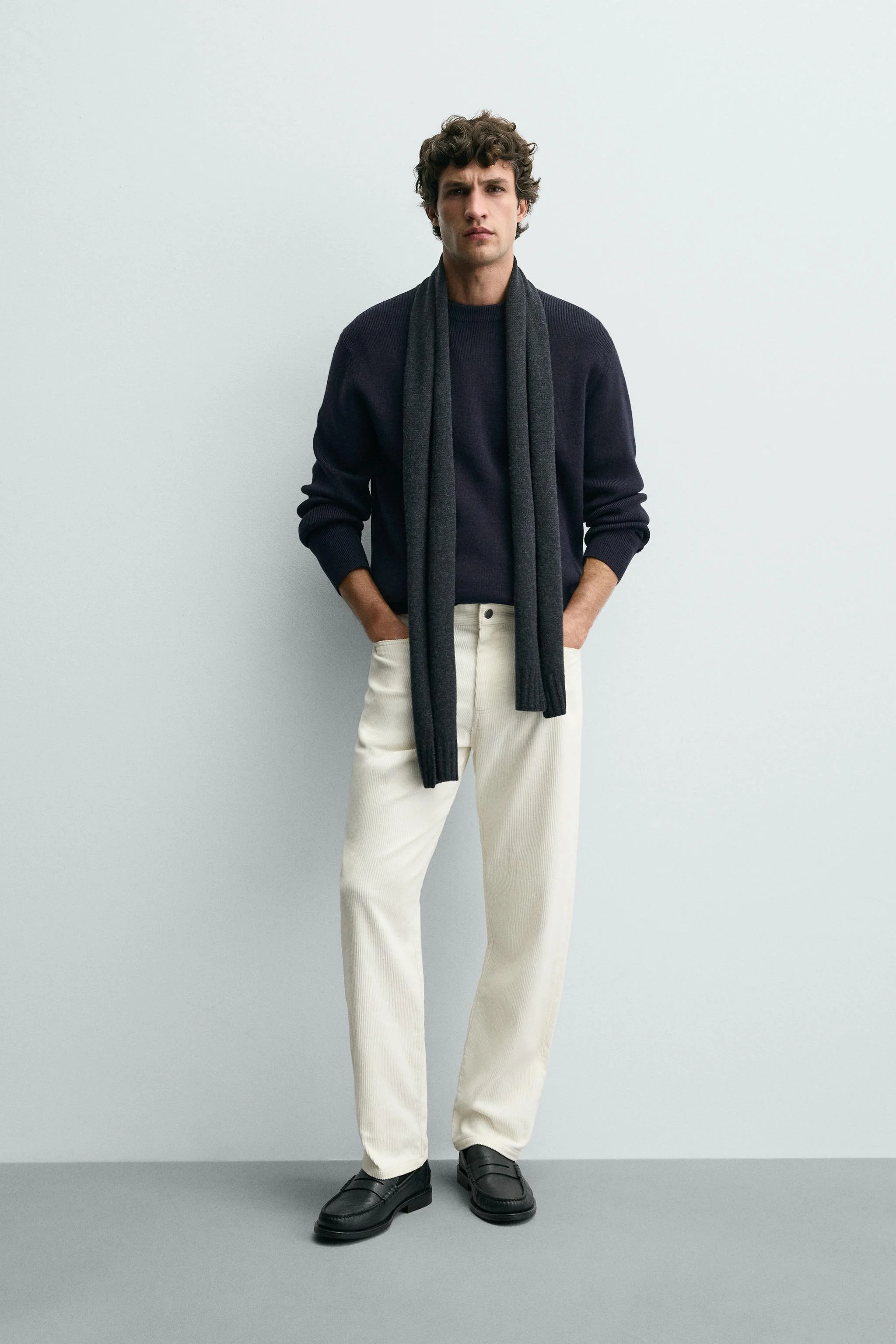 پلیور بافت دار با الیاف پشم پلیور بافت دار با الیاف پشم