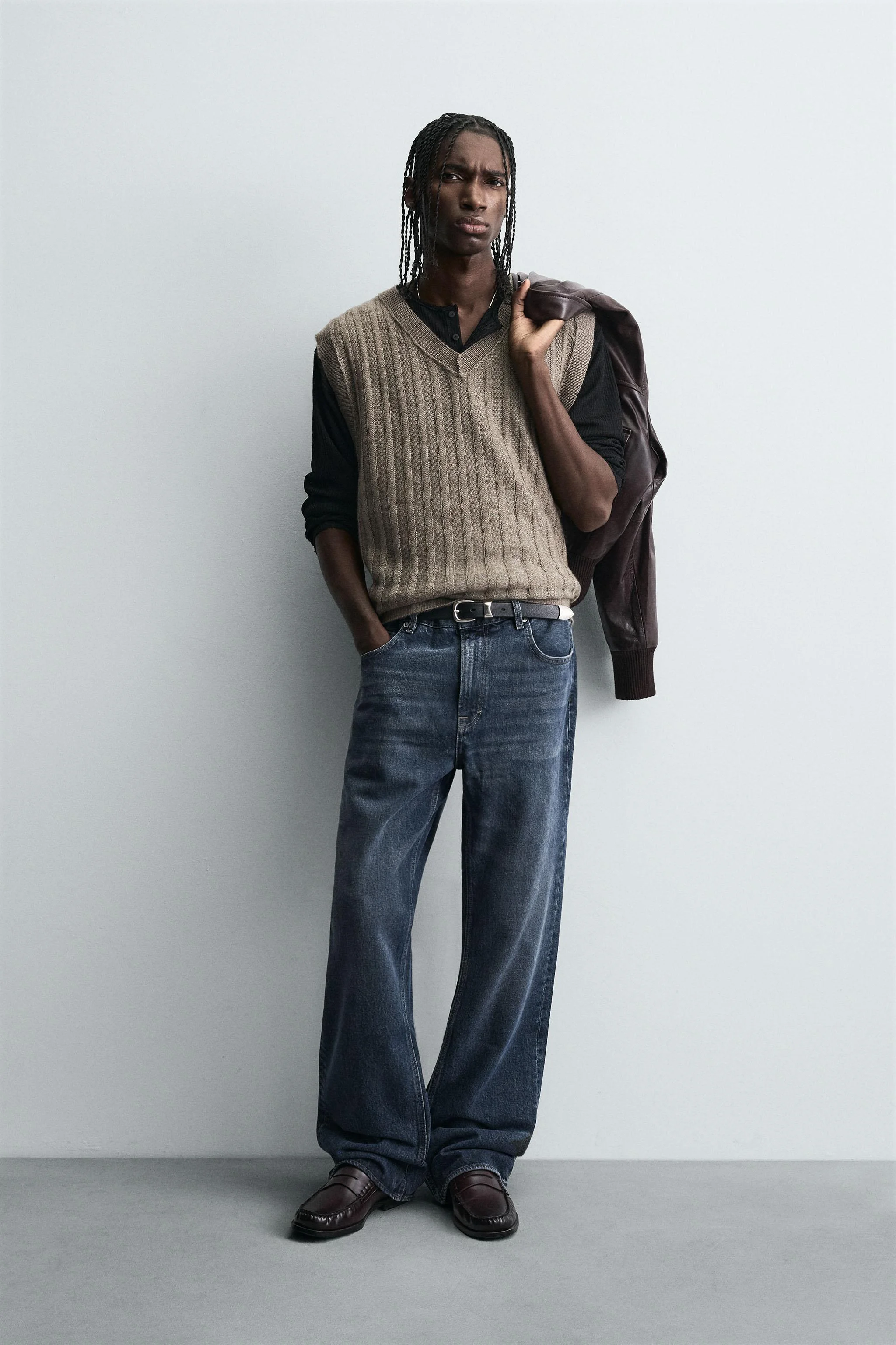 جلیقه بافتنی دو رو