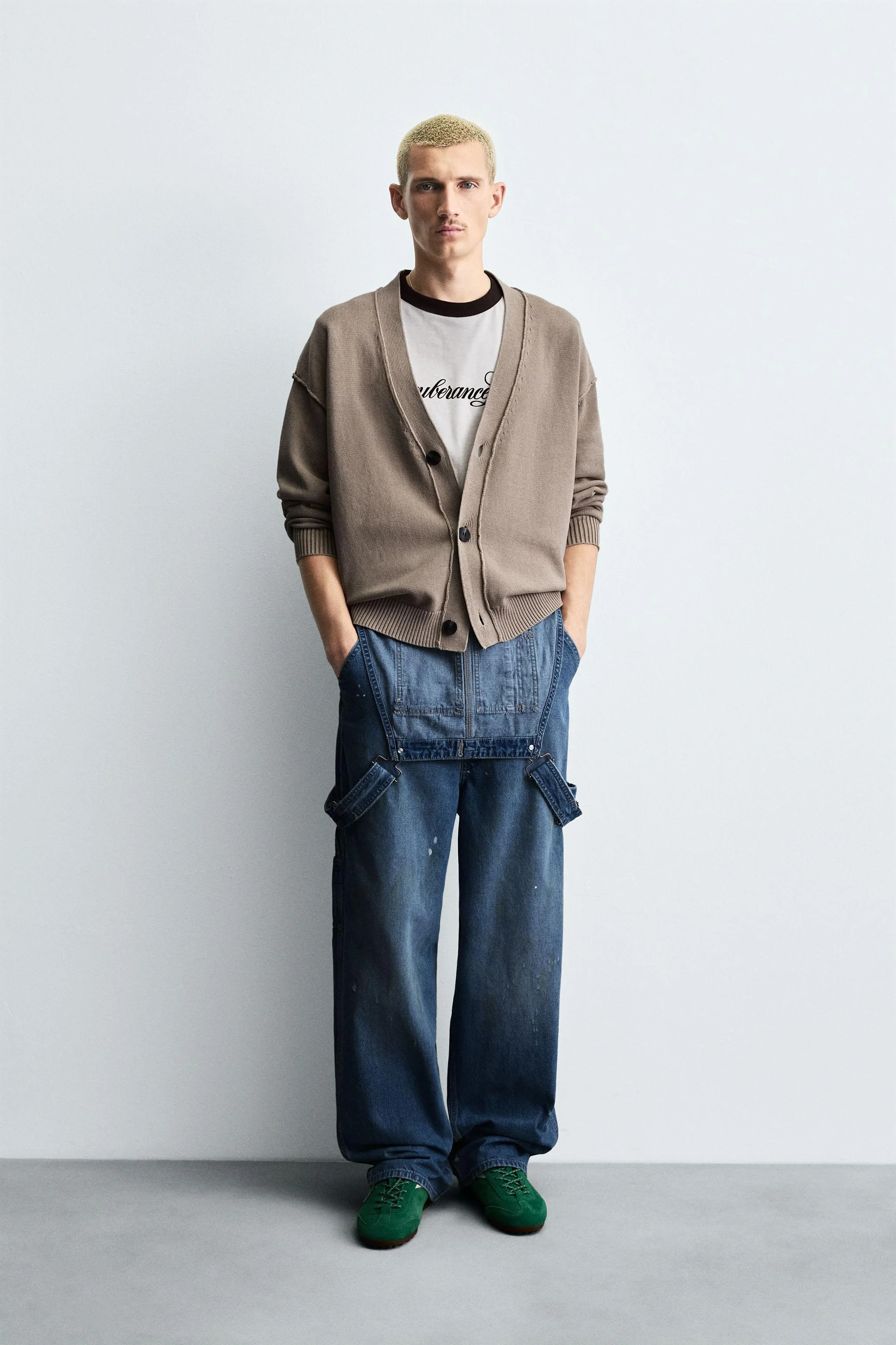 ژاکت کشباف دکمه دار دو رو