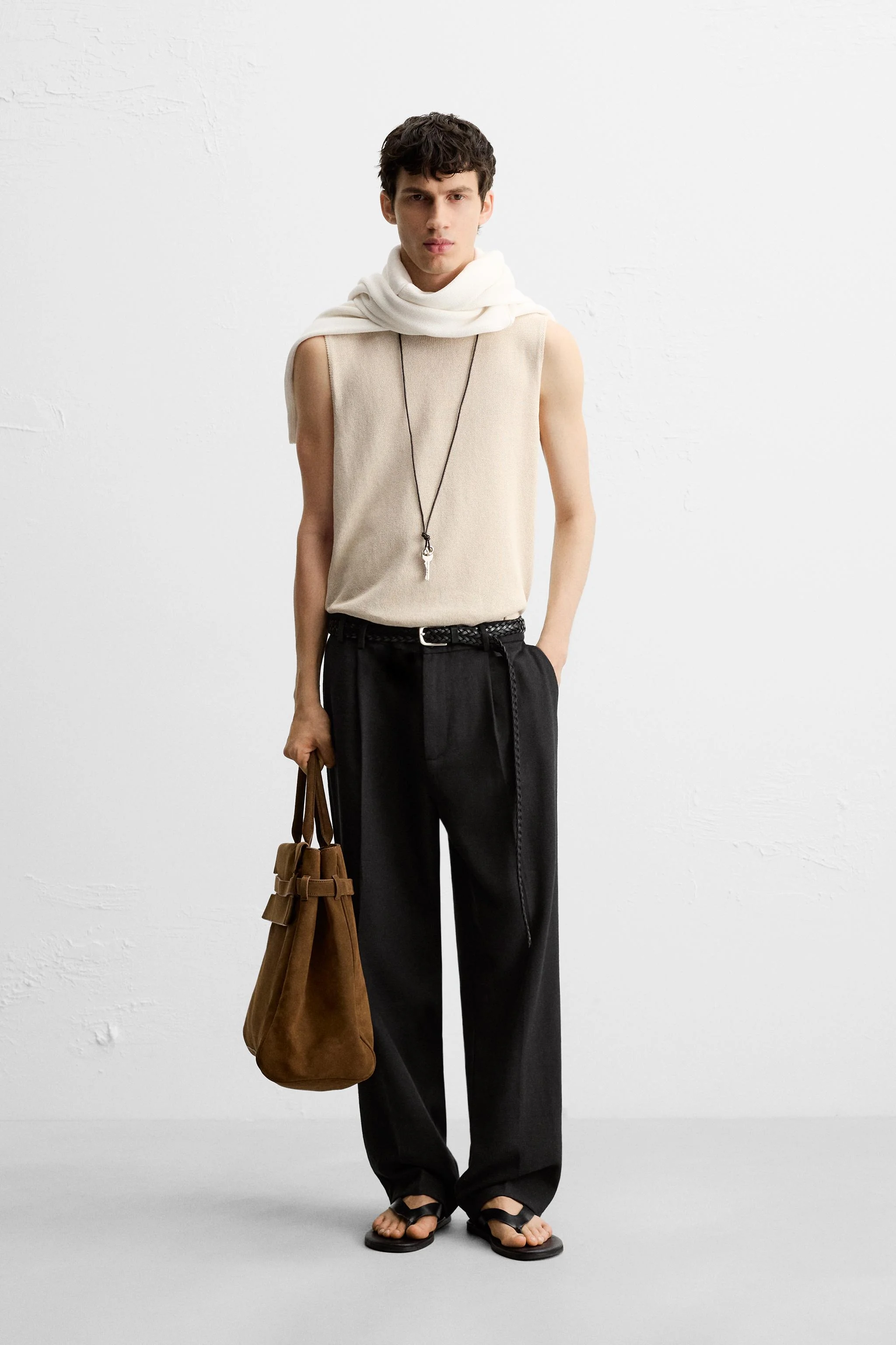 تاپ بافتنی با تن خور آزاد