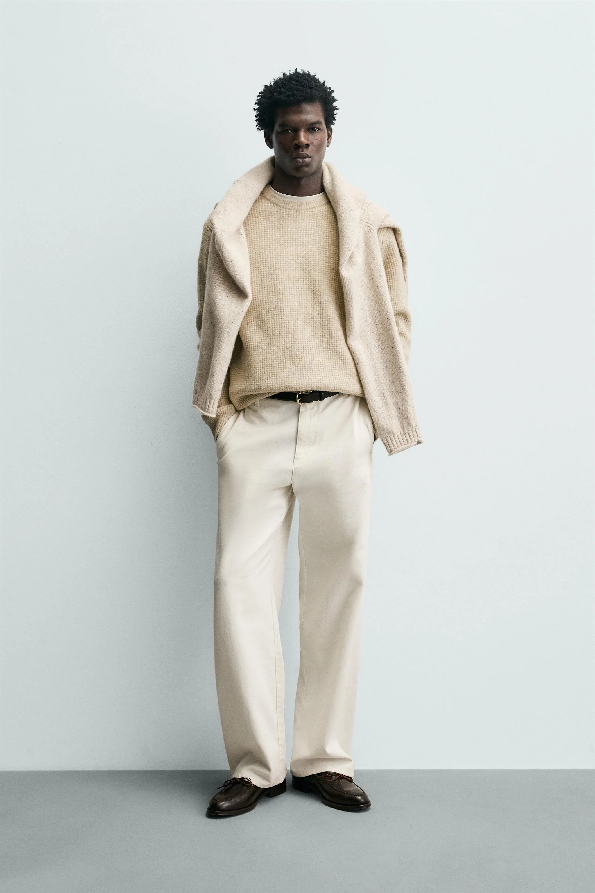 پلیور بافتنی وافل با تن خور معمولی