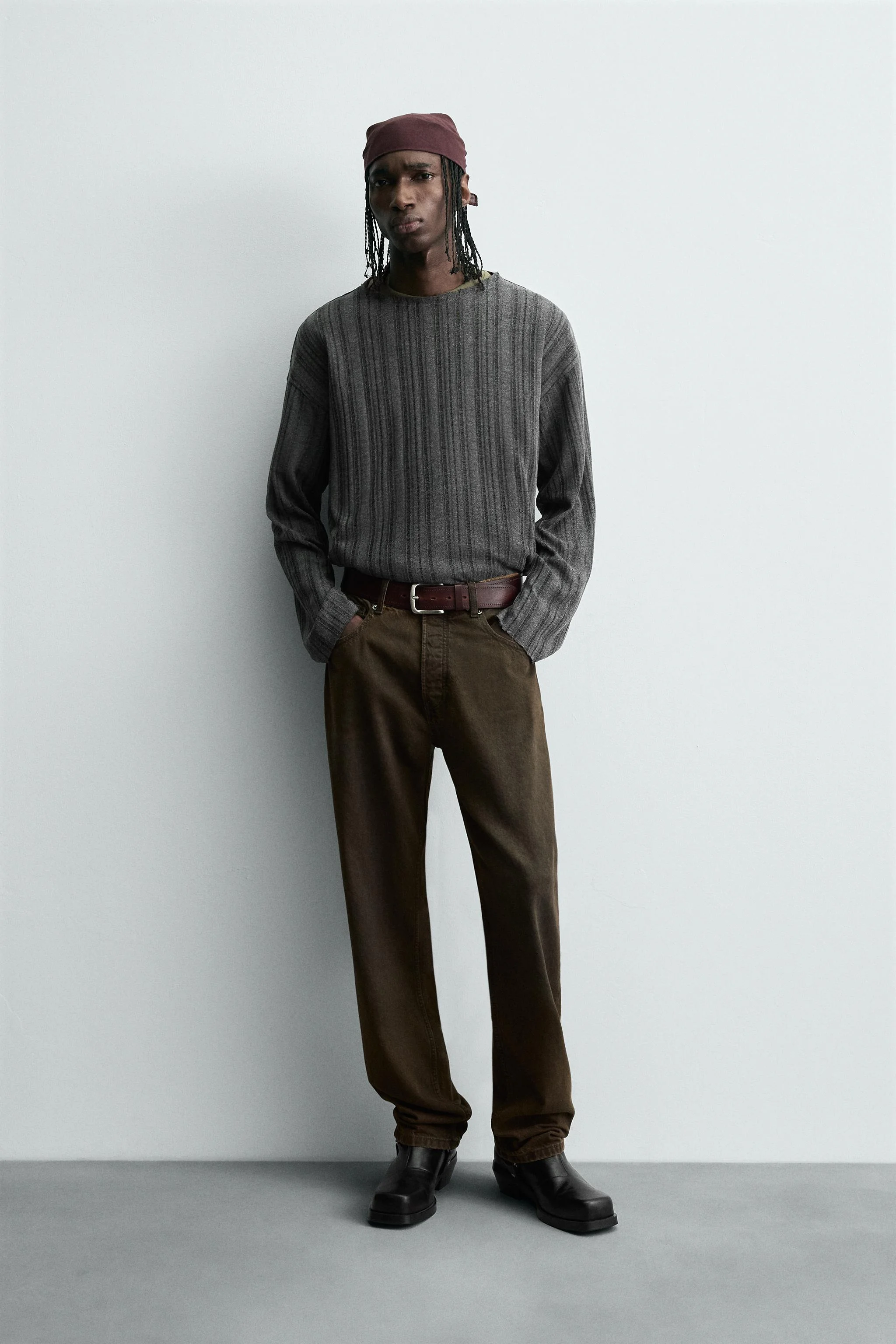 تی شرت بافتنی طرح دار