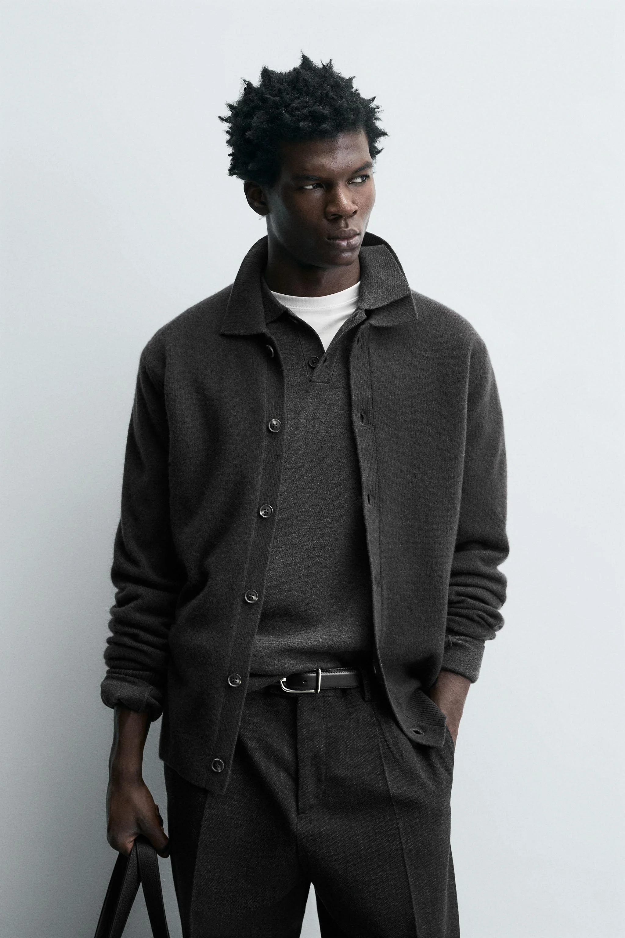 ژاکت بافتنی پشمی ترکیبی نسخه محدود