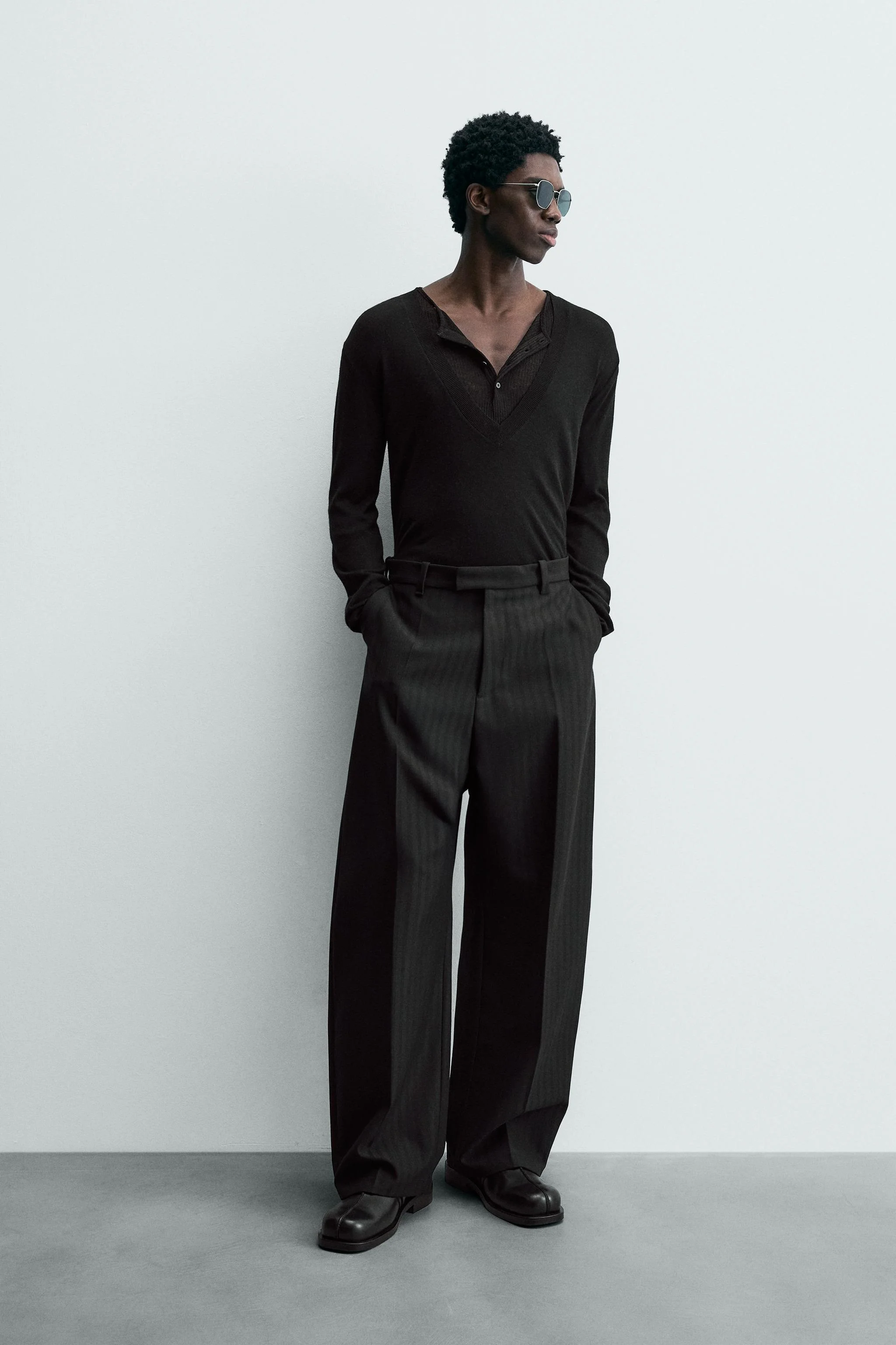 پلیور بافتنی پشمی یقه هفت نسخه محدود