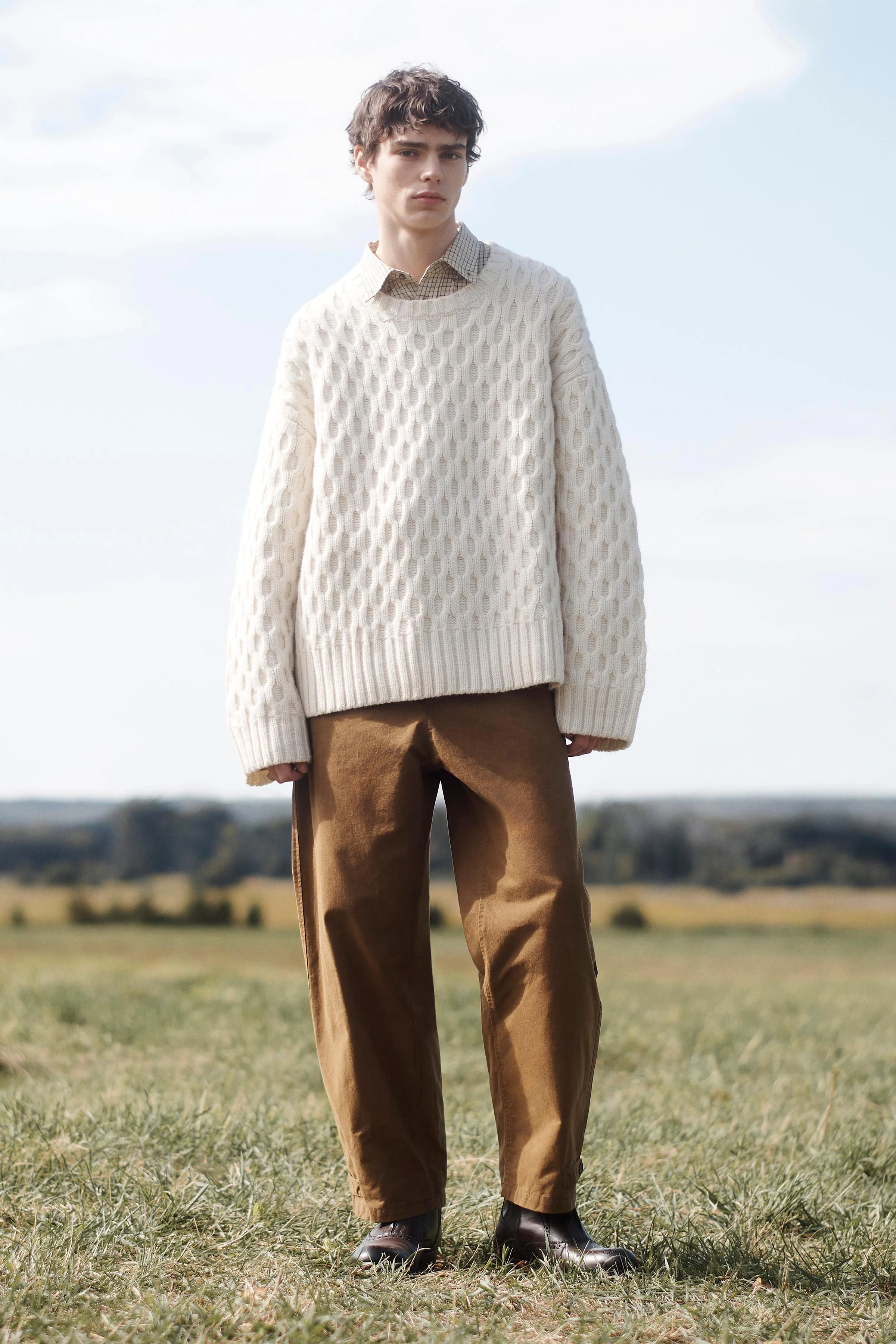 پلیور ژاکارد هندسی نسخه محدود