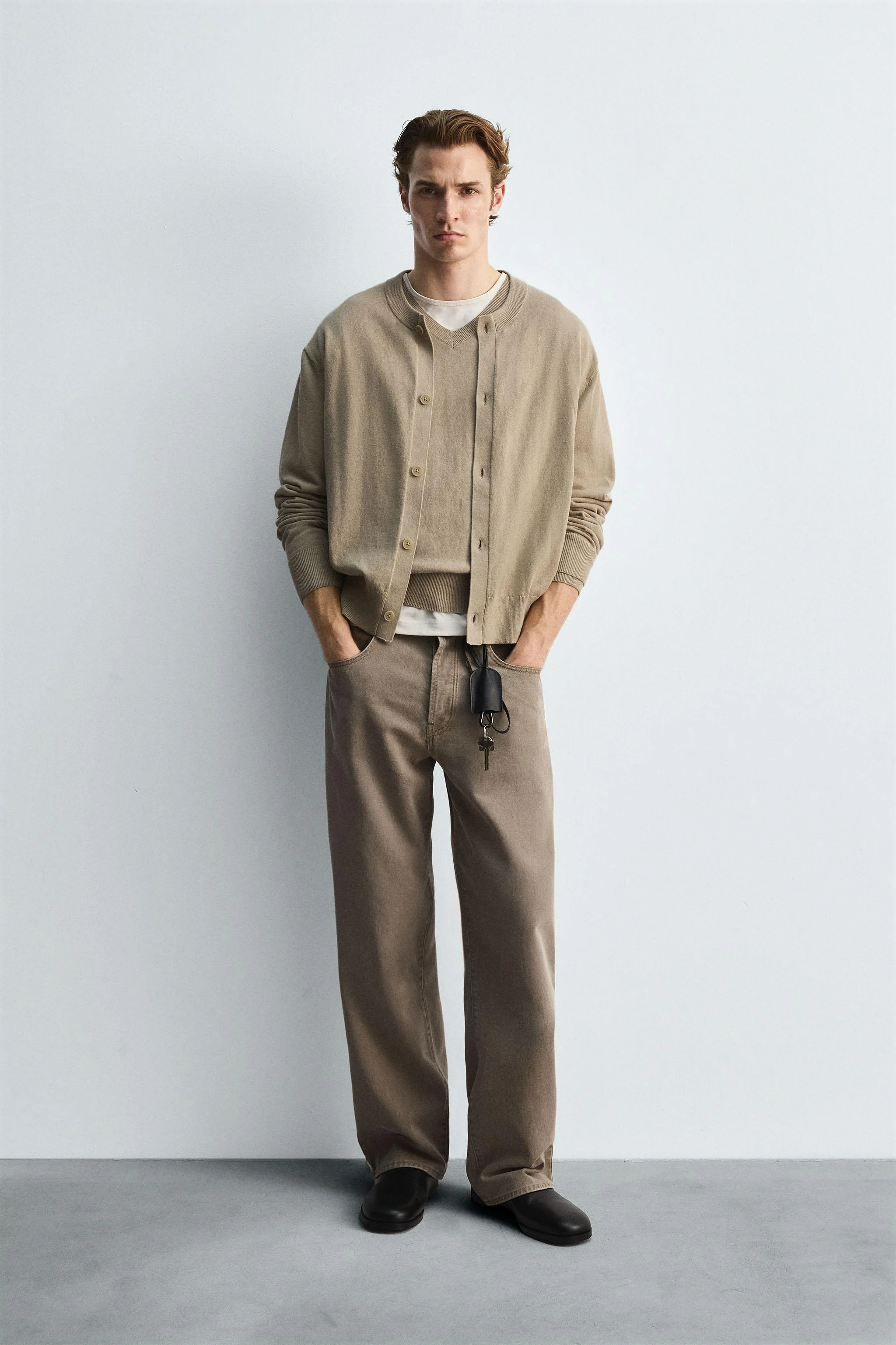 ژاکت بافتنی پنبه و رامی