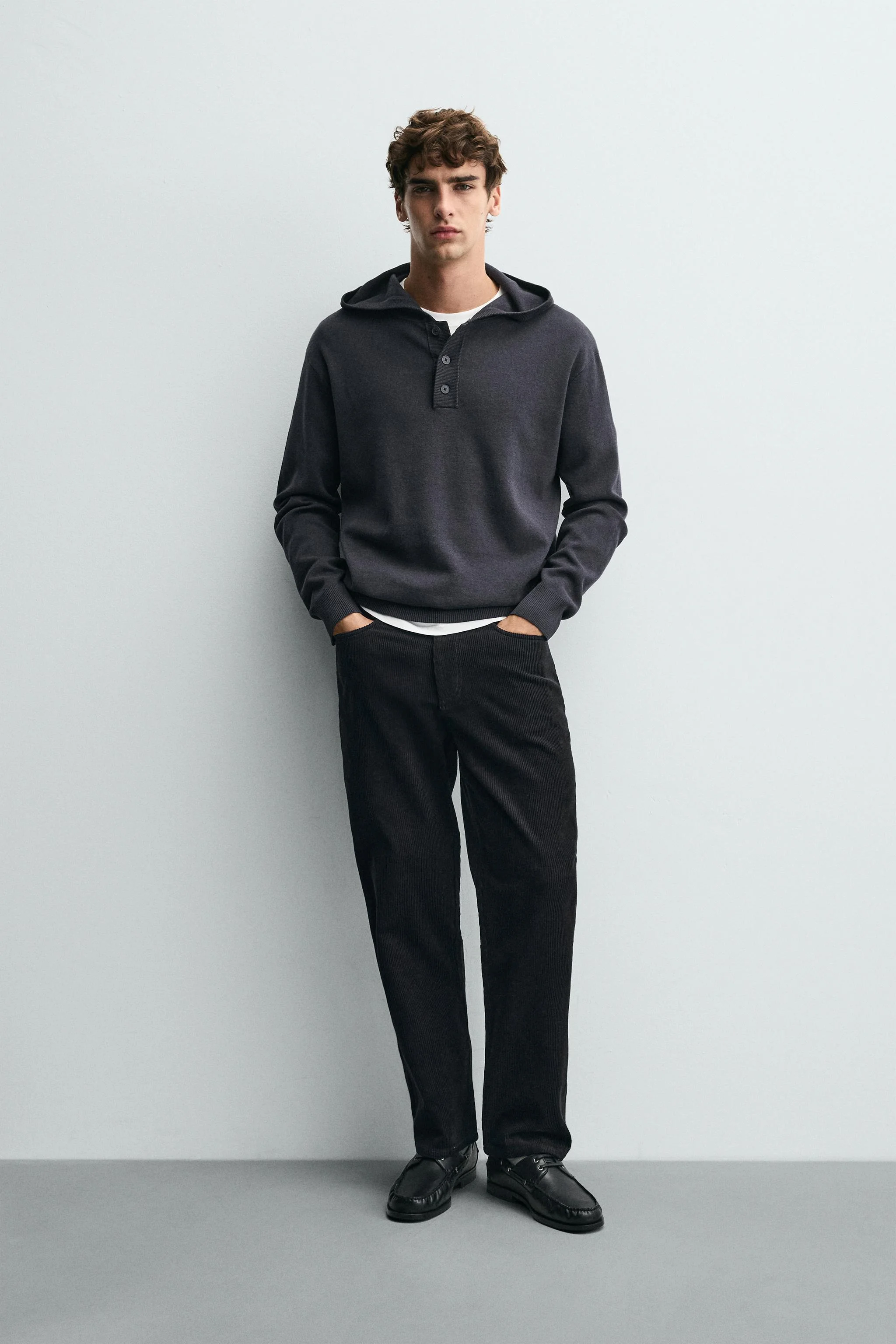 هودی بافتنی پنبه ای-پشمی