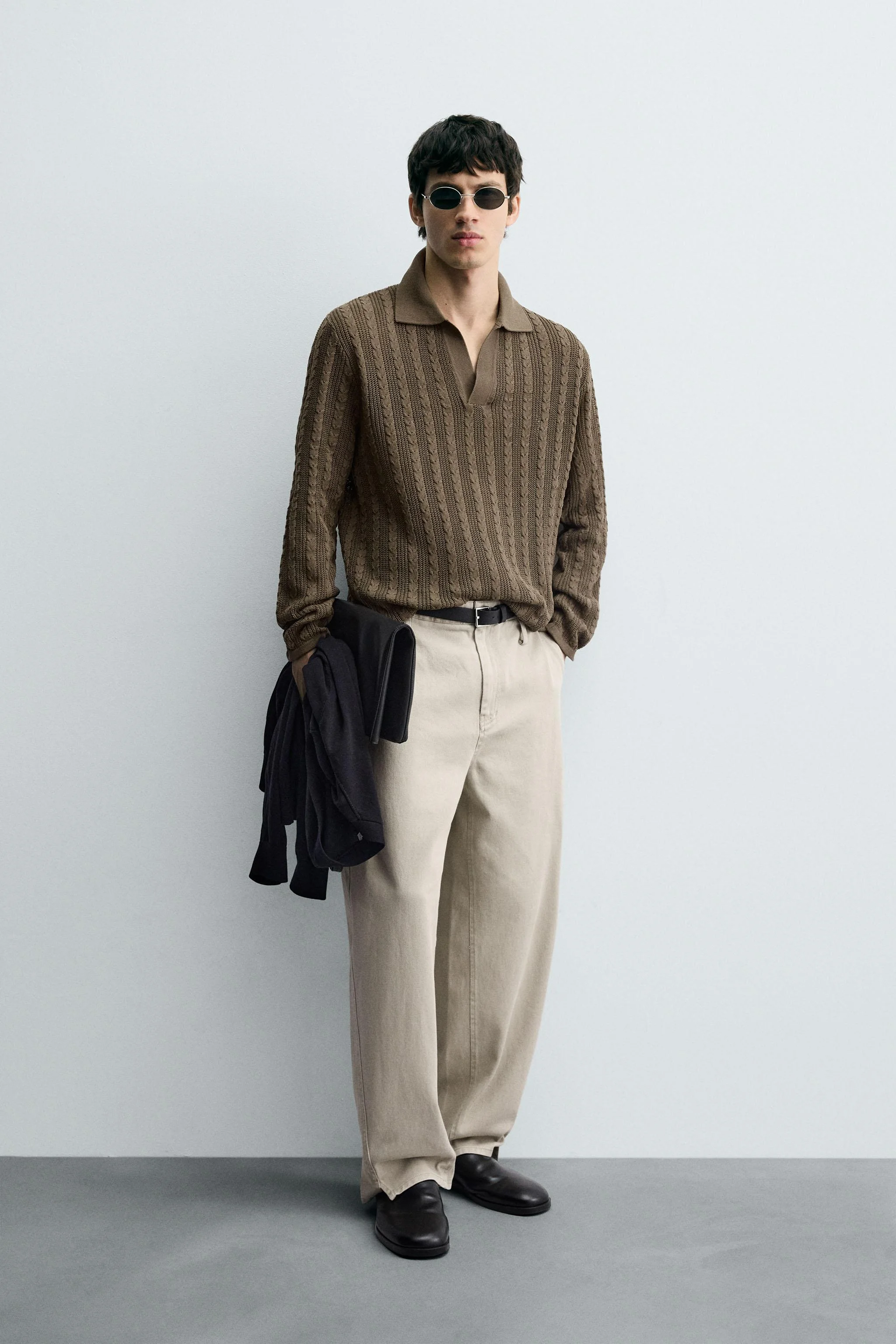 پولوشرت بافتنی طرح کابل