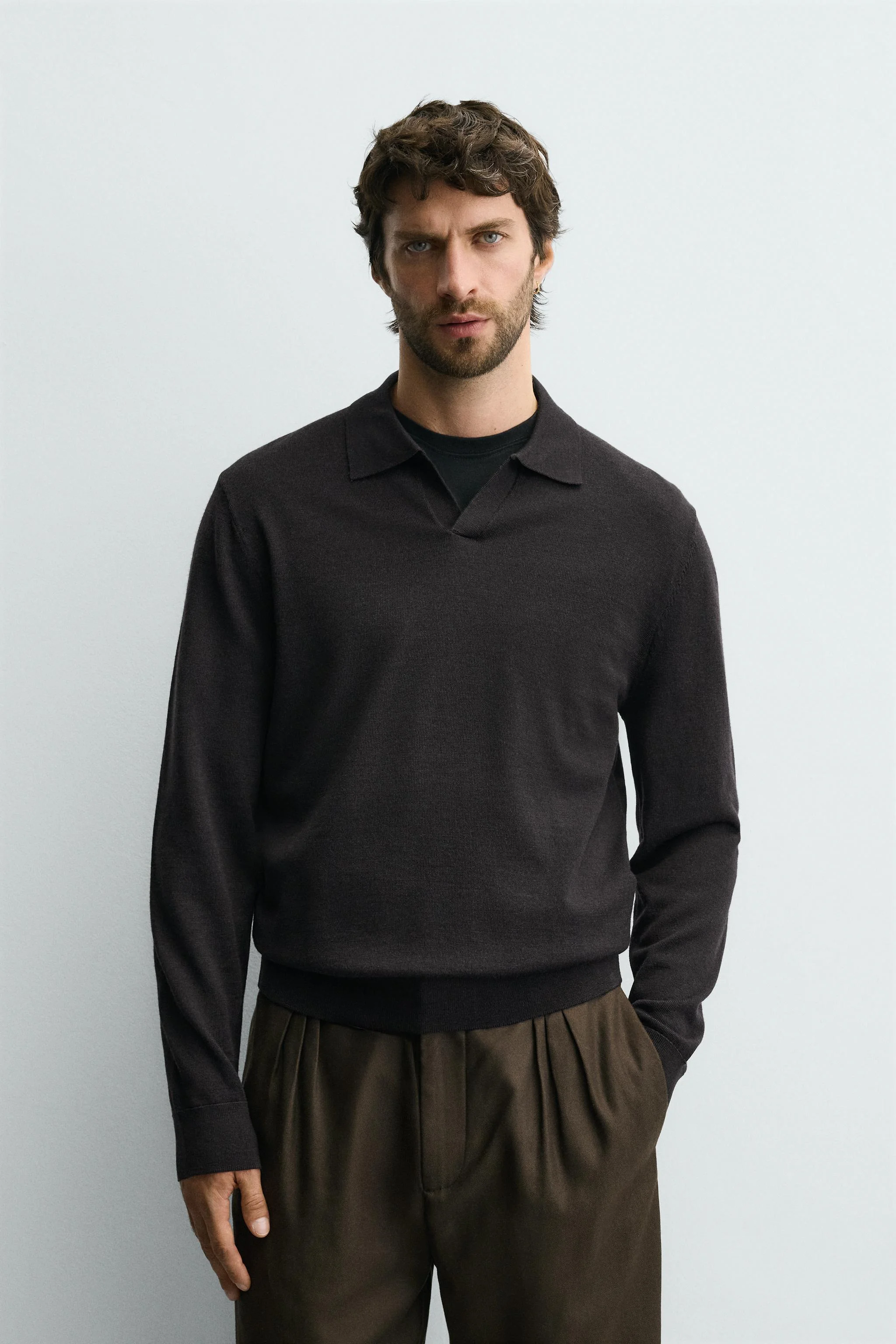 پولوشرت بافتنی پشمی