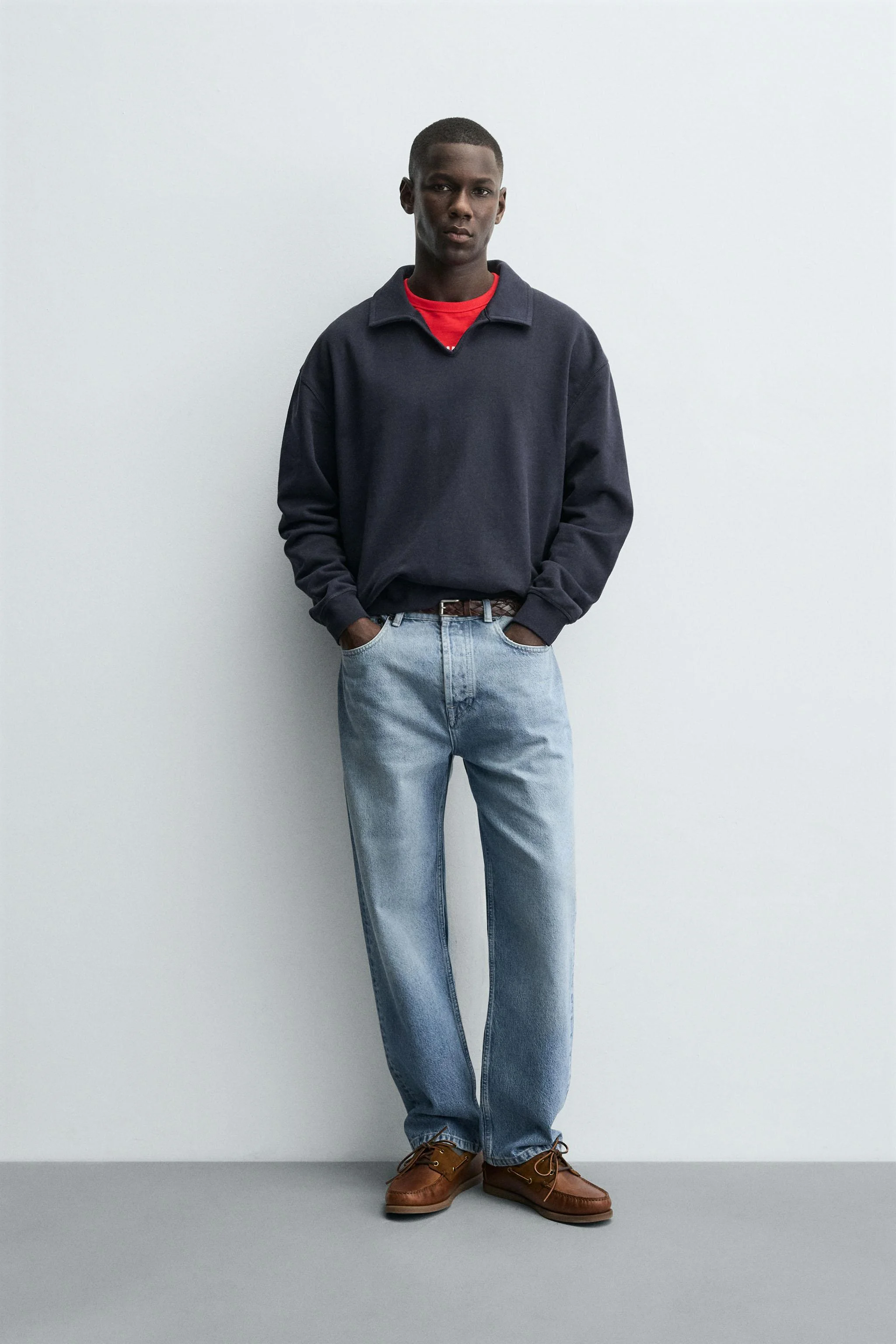 سویشرت یقه پولو نخی