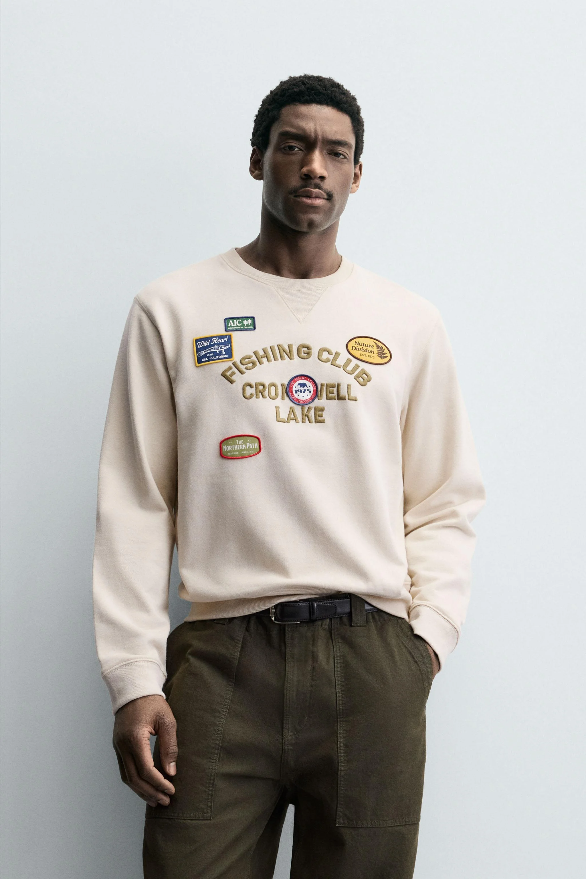 سویشرت گلدوزی شده با نوشته