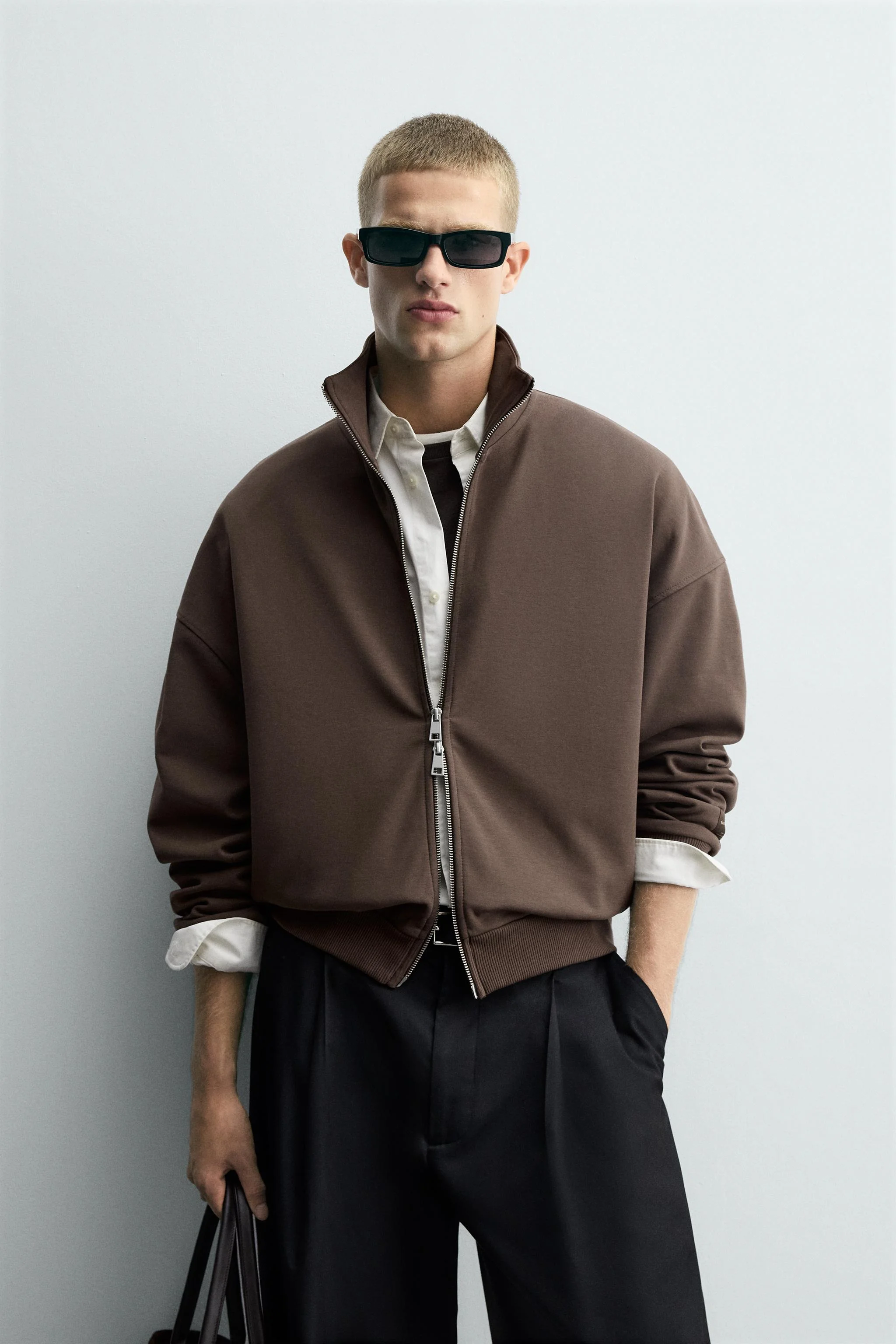 ژاکت با افکت نئوپرن و لیبل