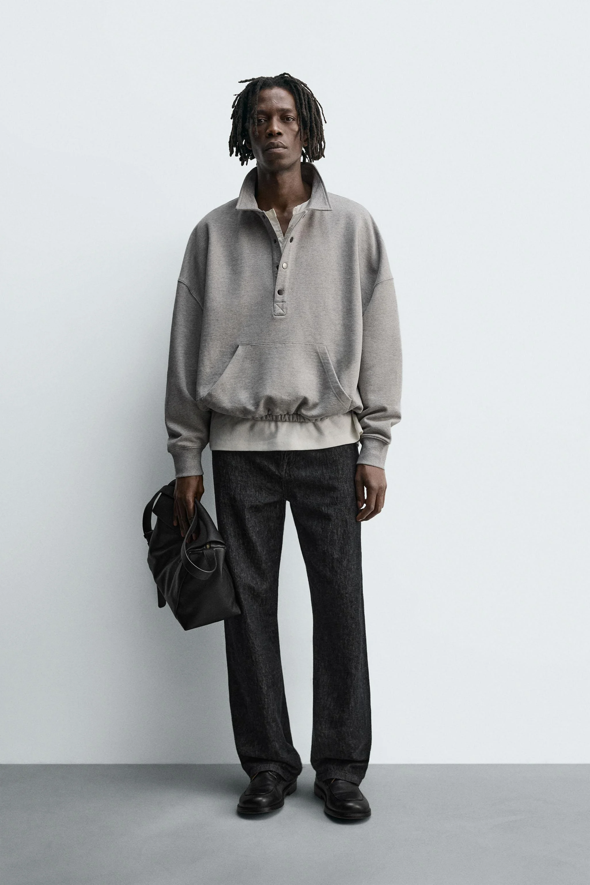 سویشرت پولو با برش جعبه‌ای