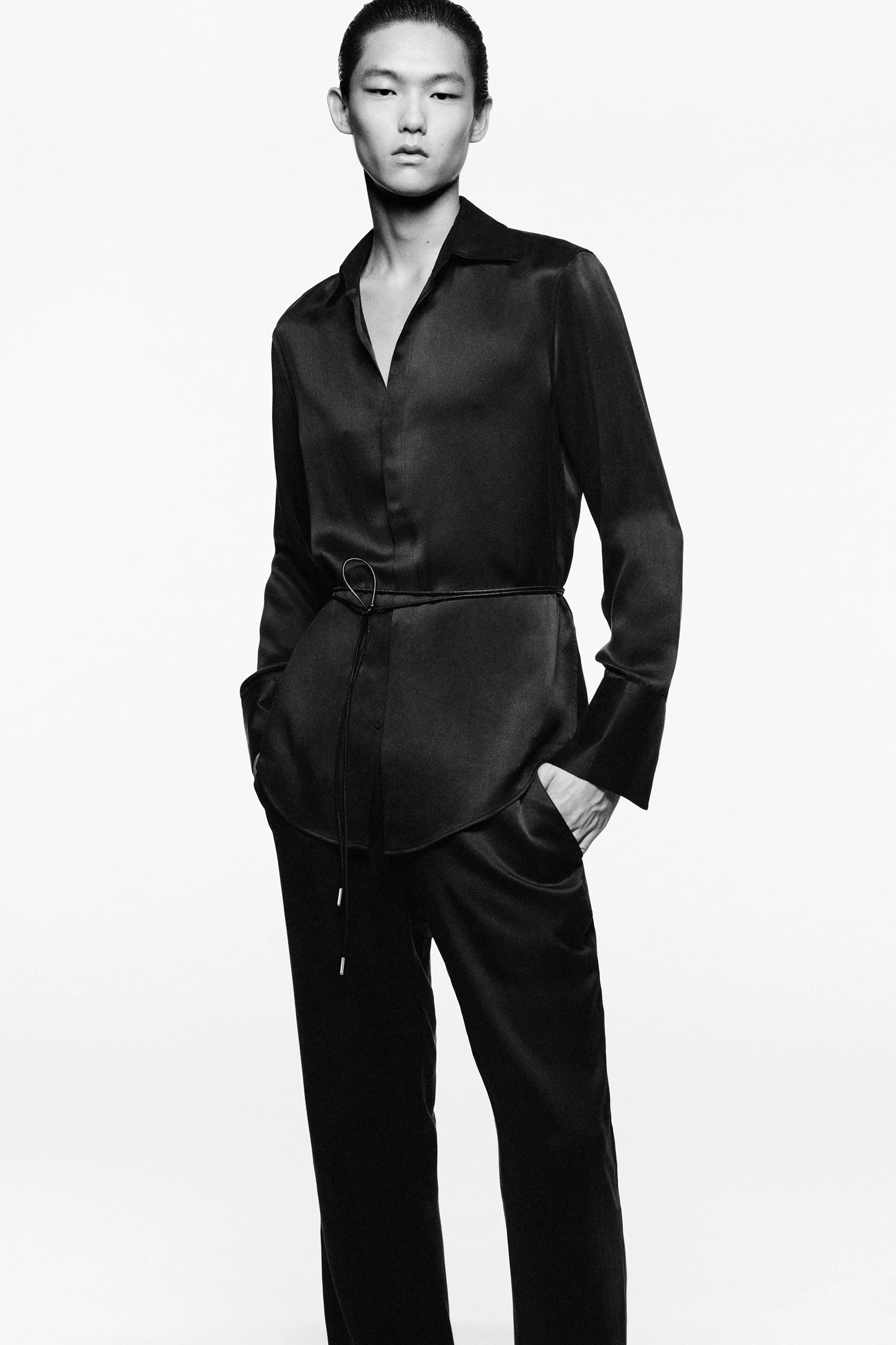 پیراهن ویسکوز - ابریشم LUDOVIC DE SAINT SERNIN x ZARA