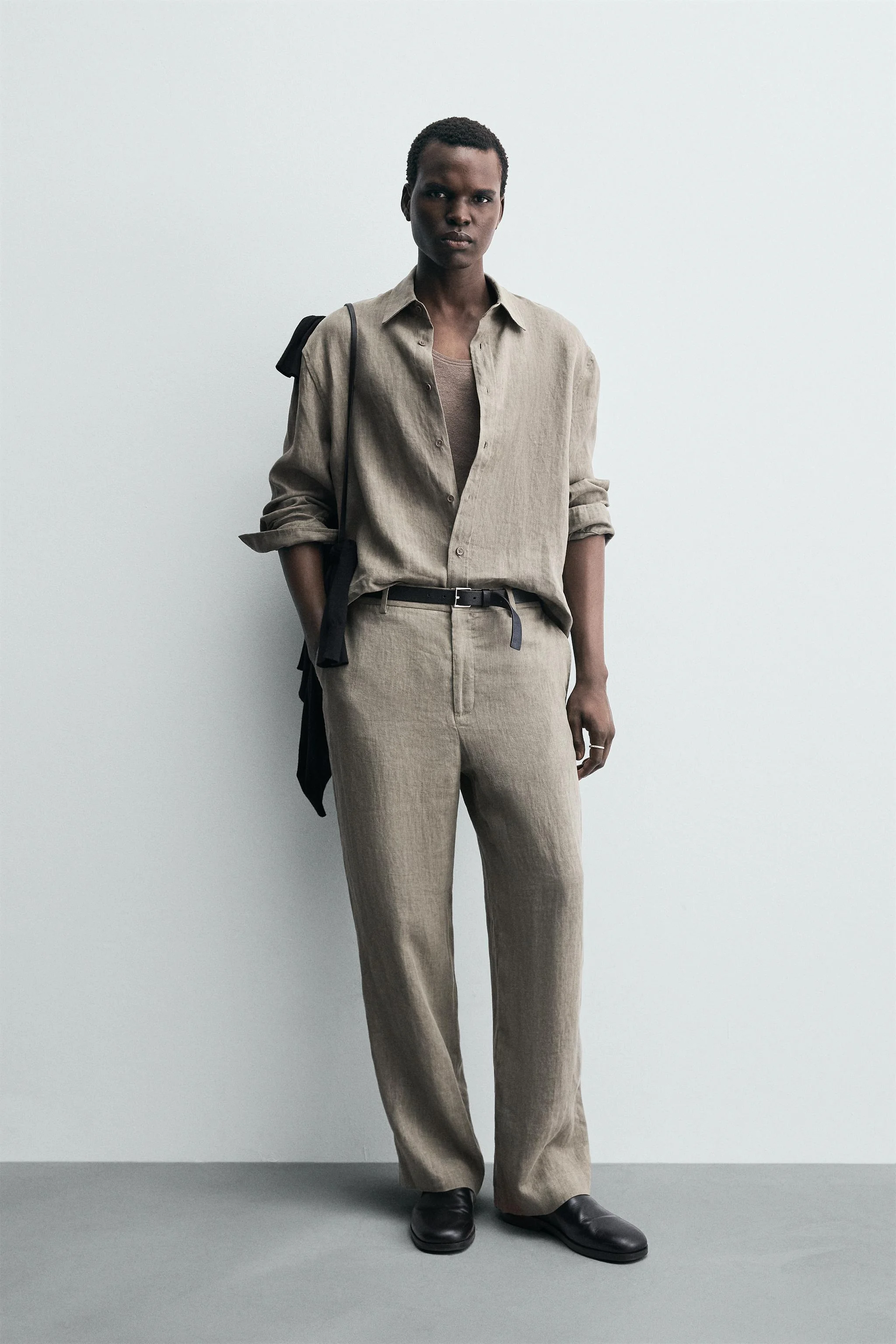 پیراهن نخی 100% شسته شده