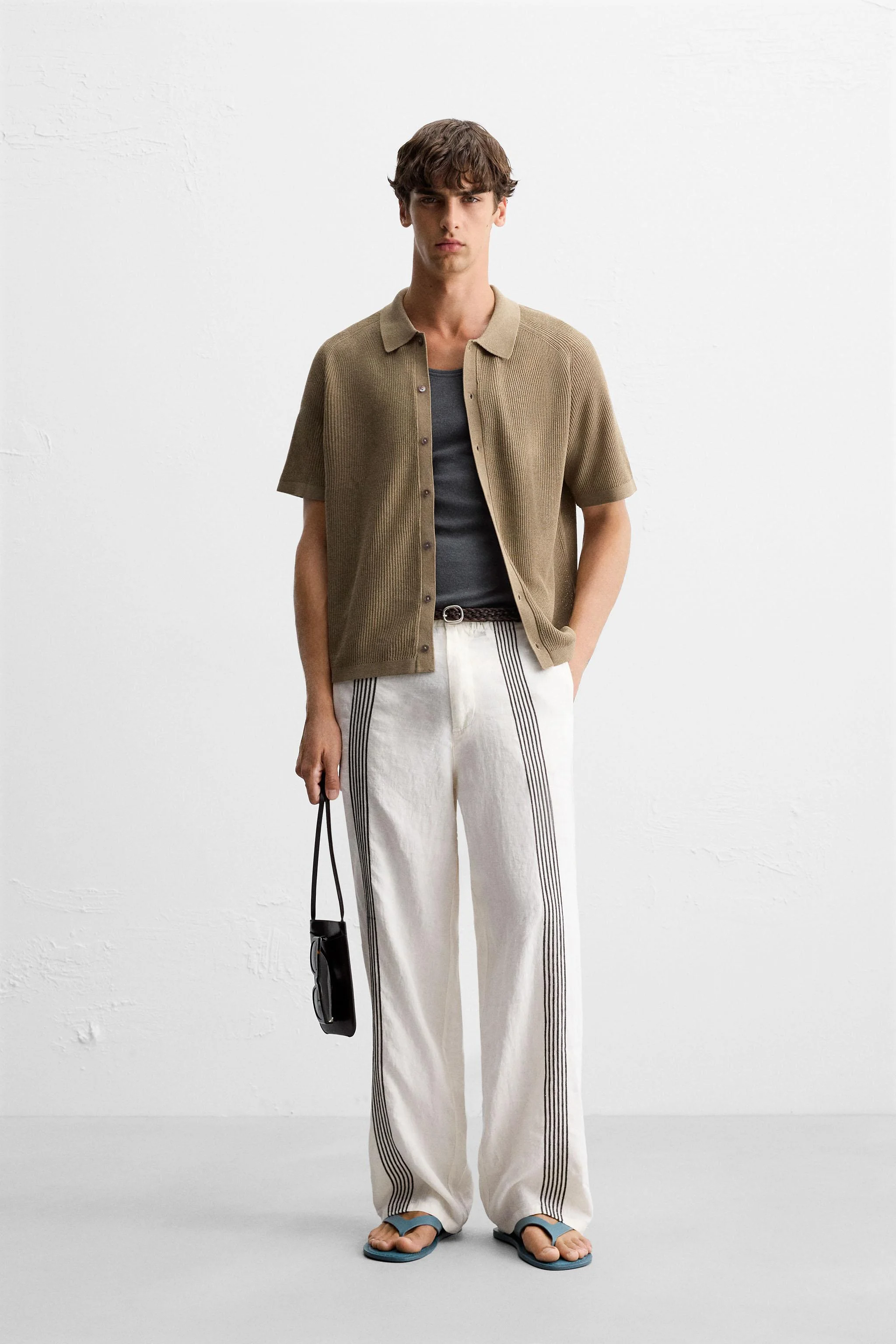 تی شرت بافتنی با تن خور راحت