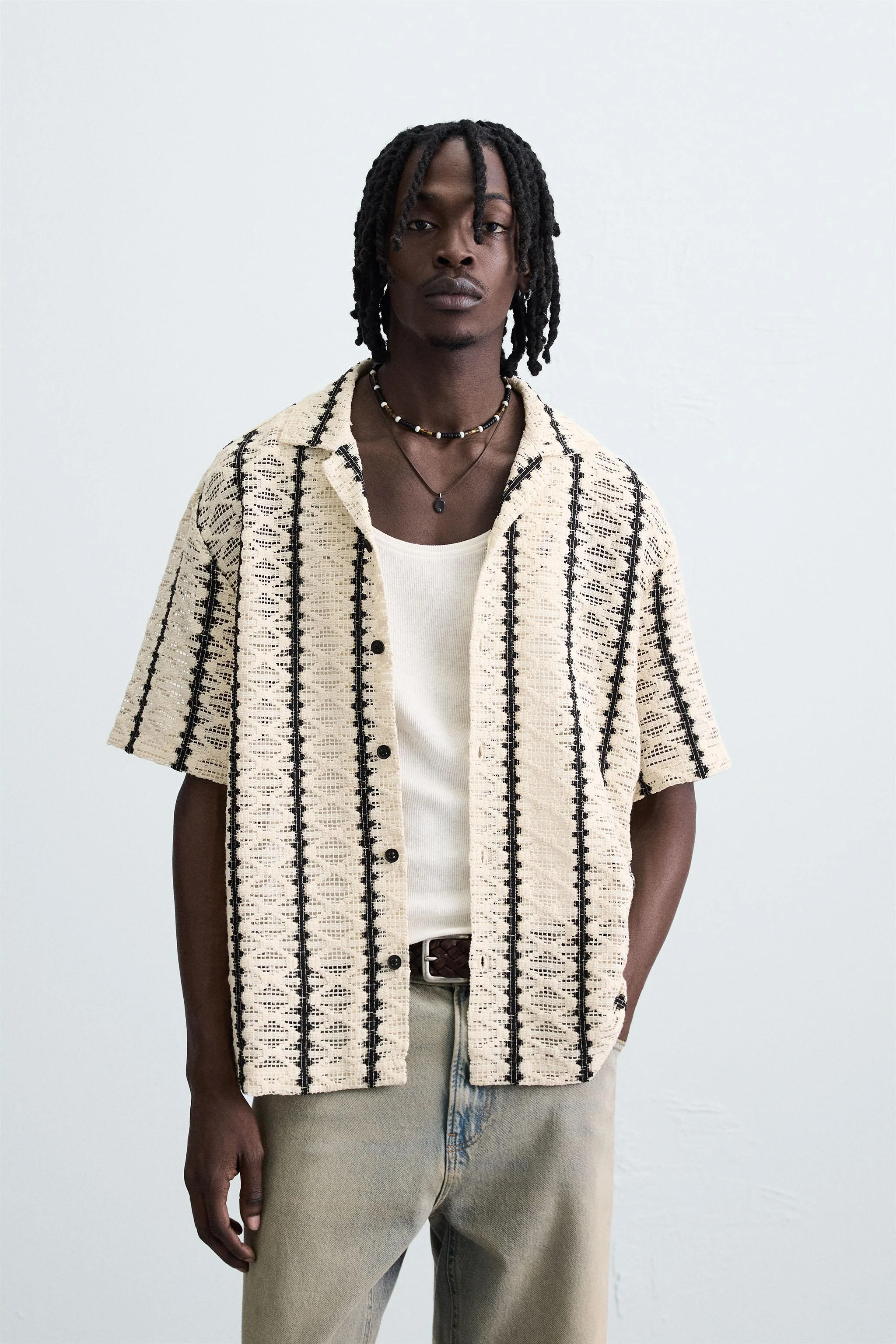 پیراهن بافتنی قلاب بافی