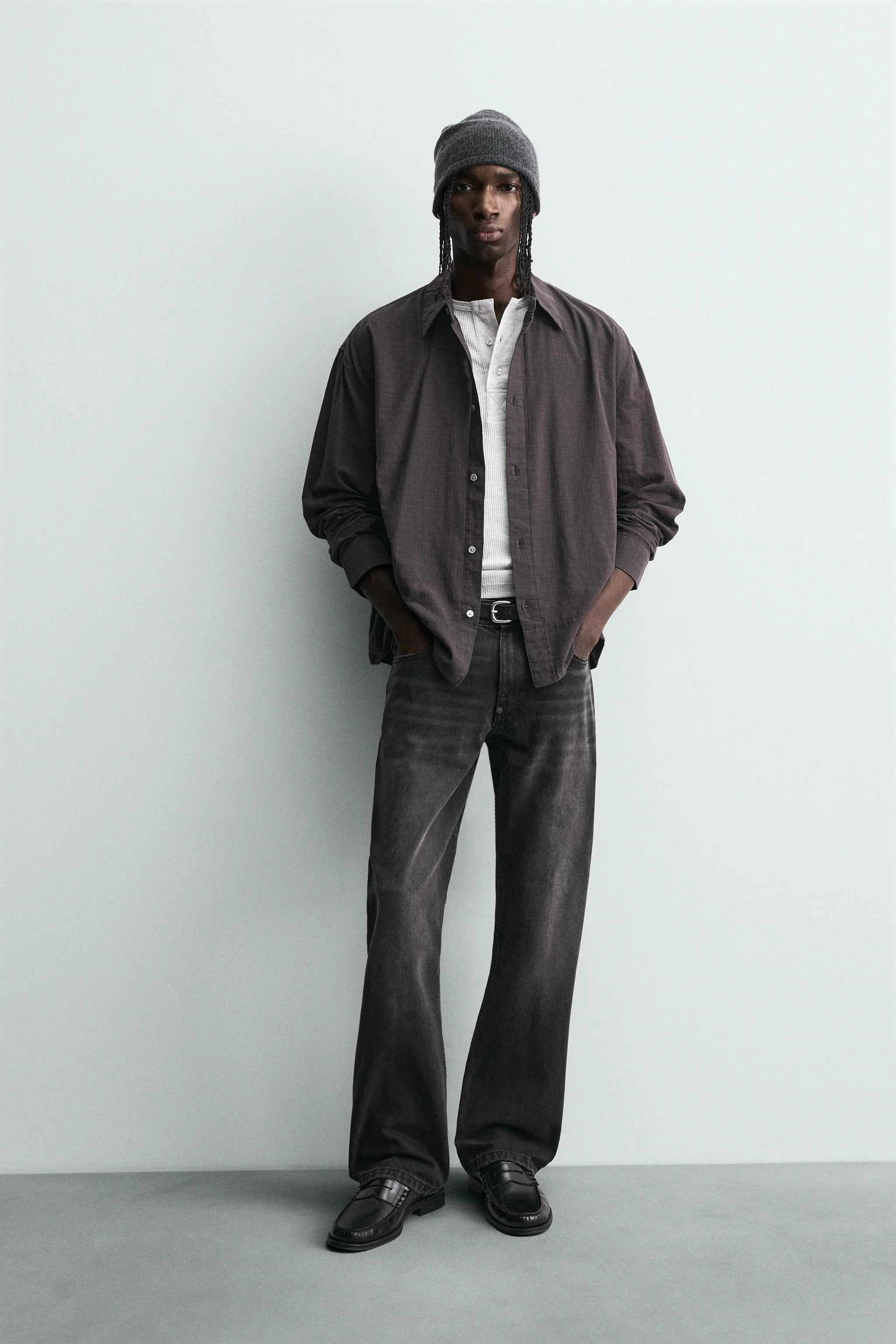 پیراهن چهارخانه با تن خور راحت