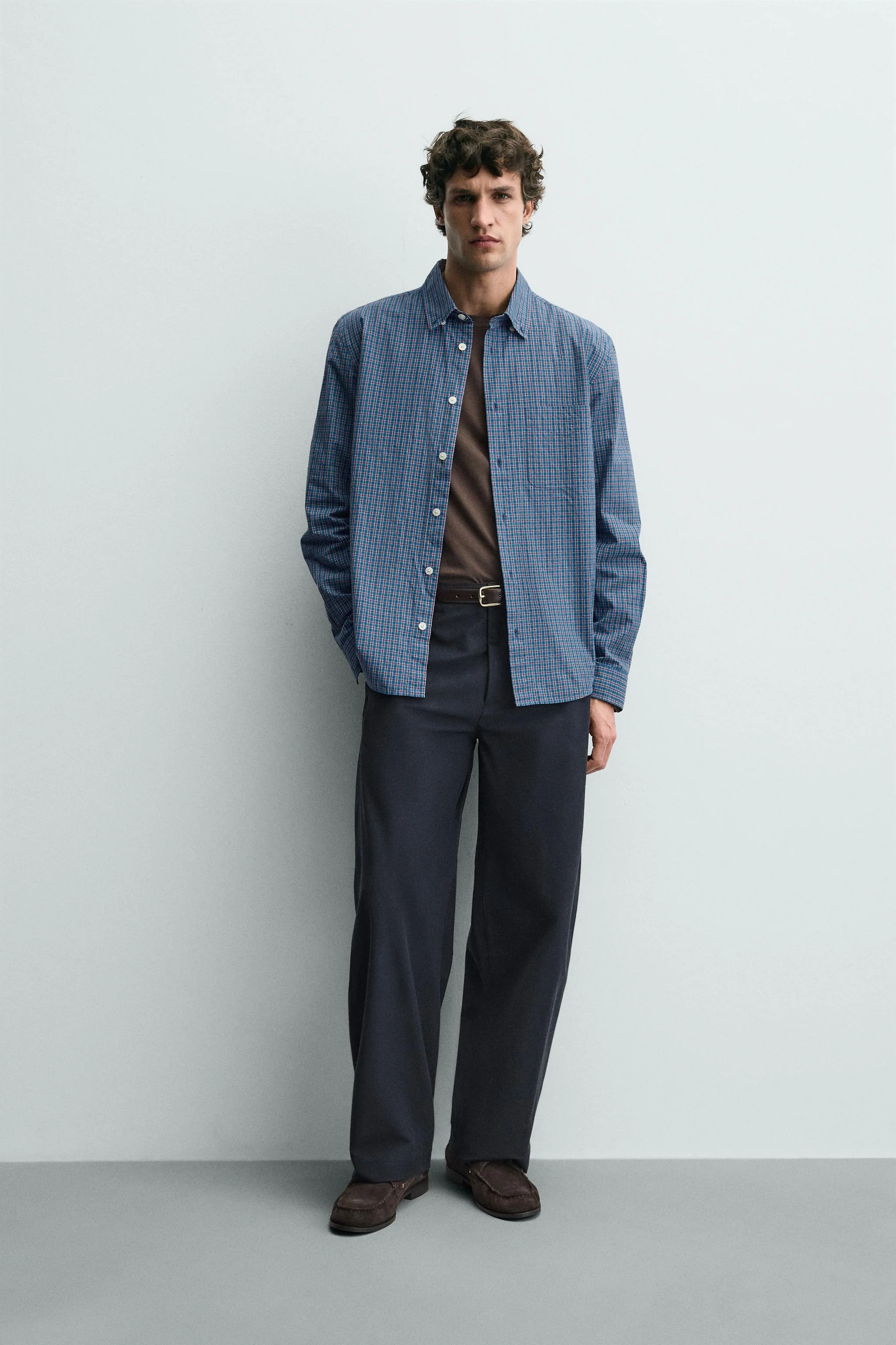 پیراهن چهارخانه با جیب پیراهن چهارخانه با جیب