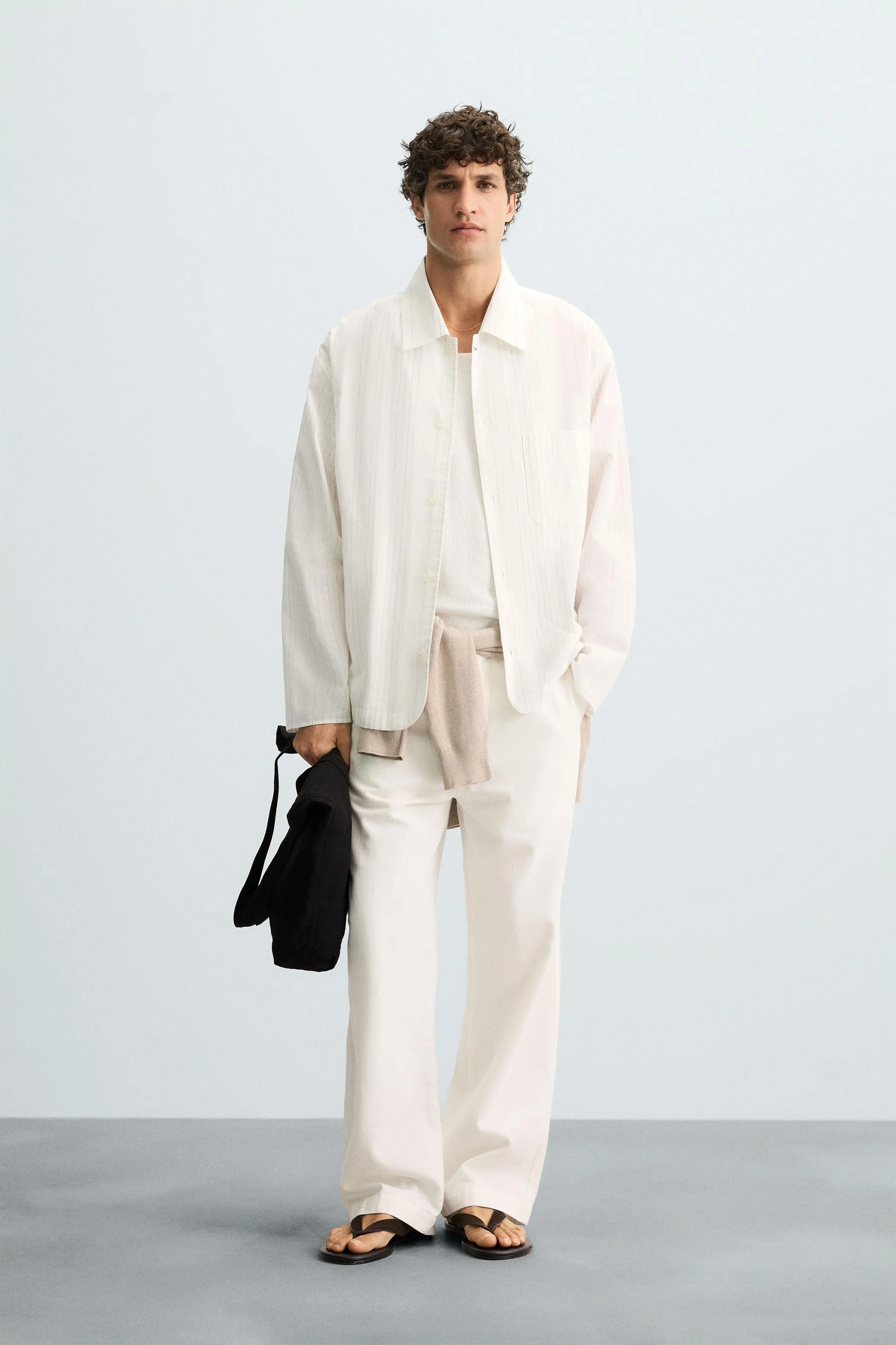 پیراهن راه راه با بافت خاص پیراهن راه راه با بافت خاص