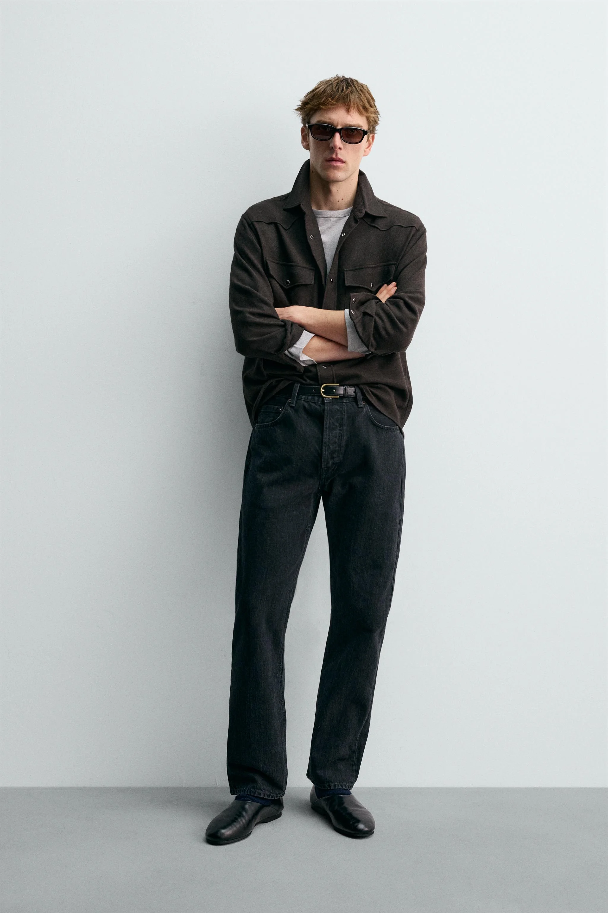 پیراهن غربی پشمی آرون لوین ایکس زارا