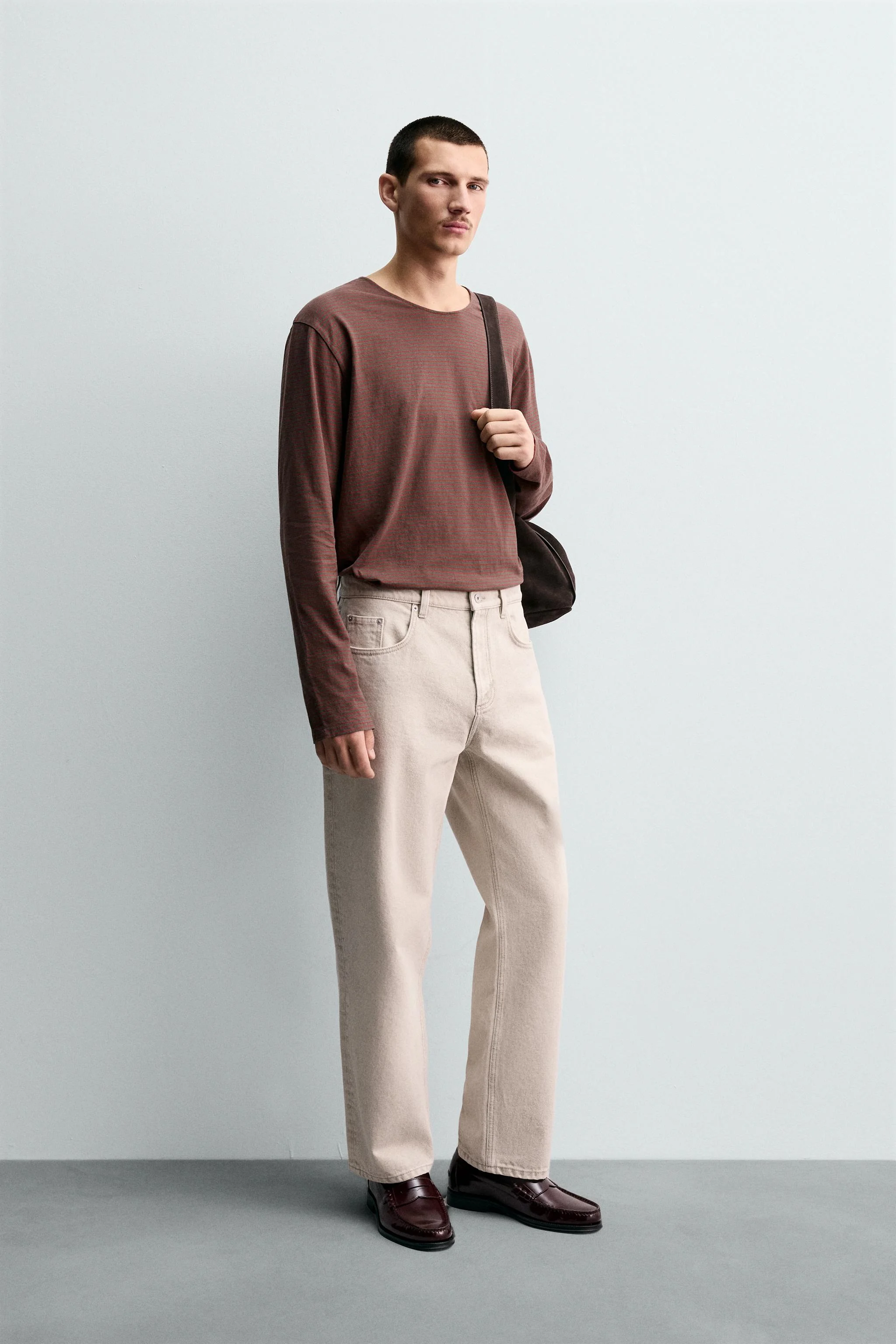 تی شرت راه راه ژاکارد