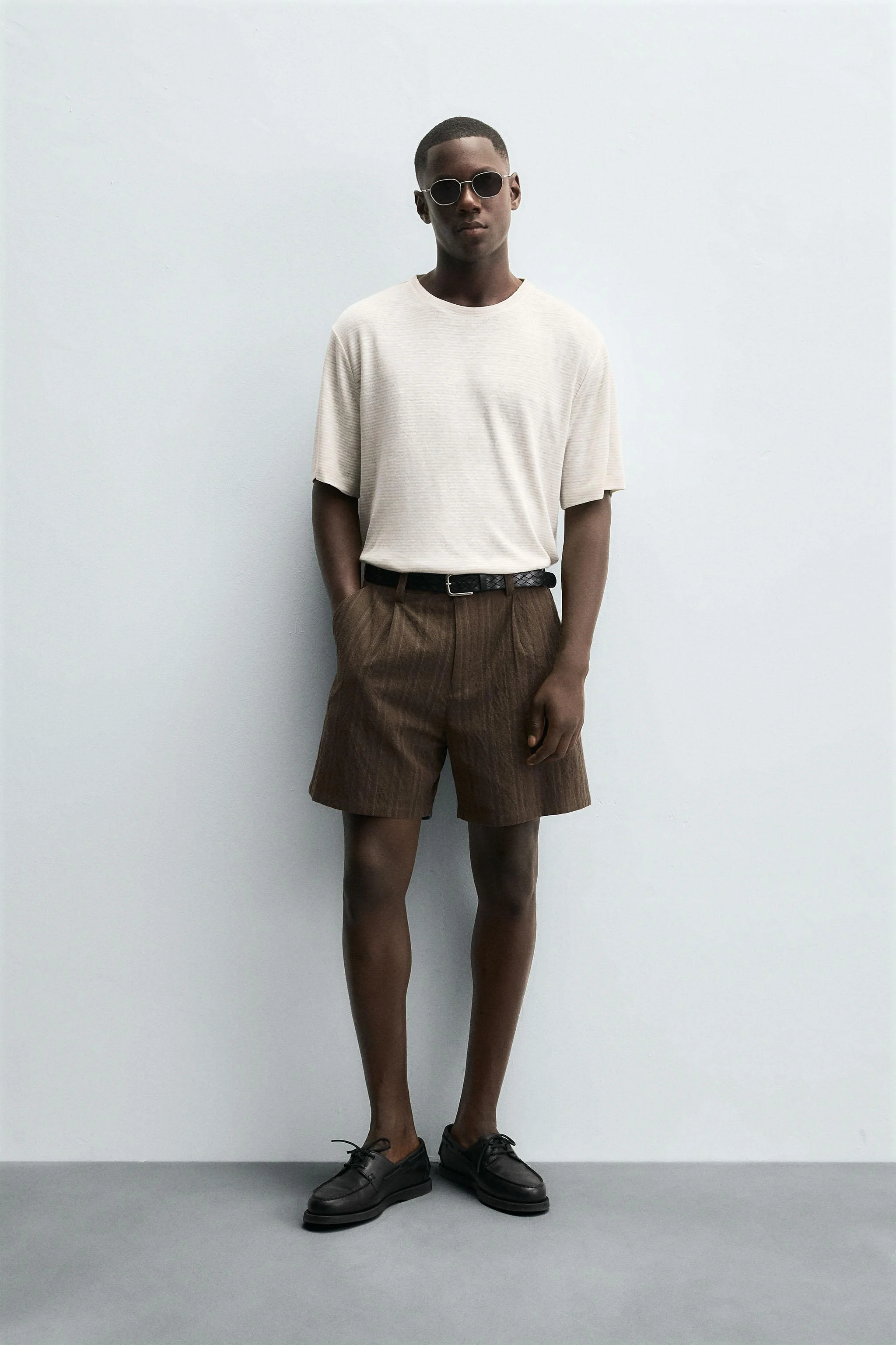 تی‌شرت راه راه ویسکوز-کنفی