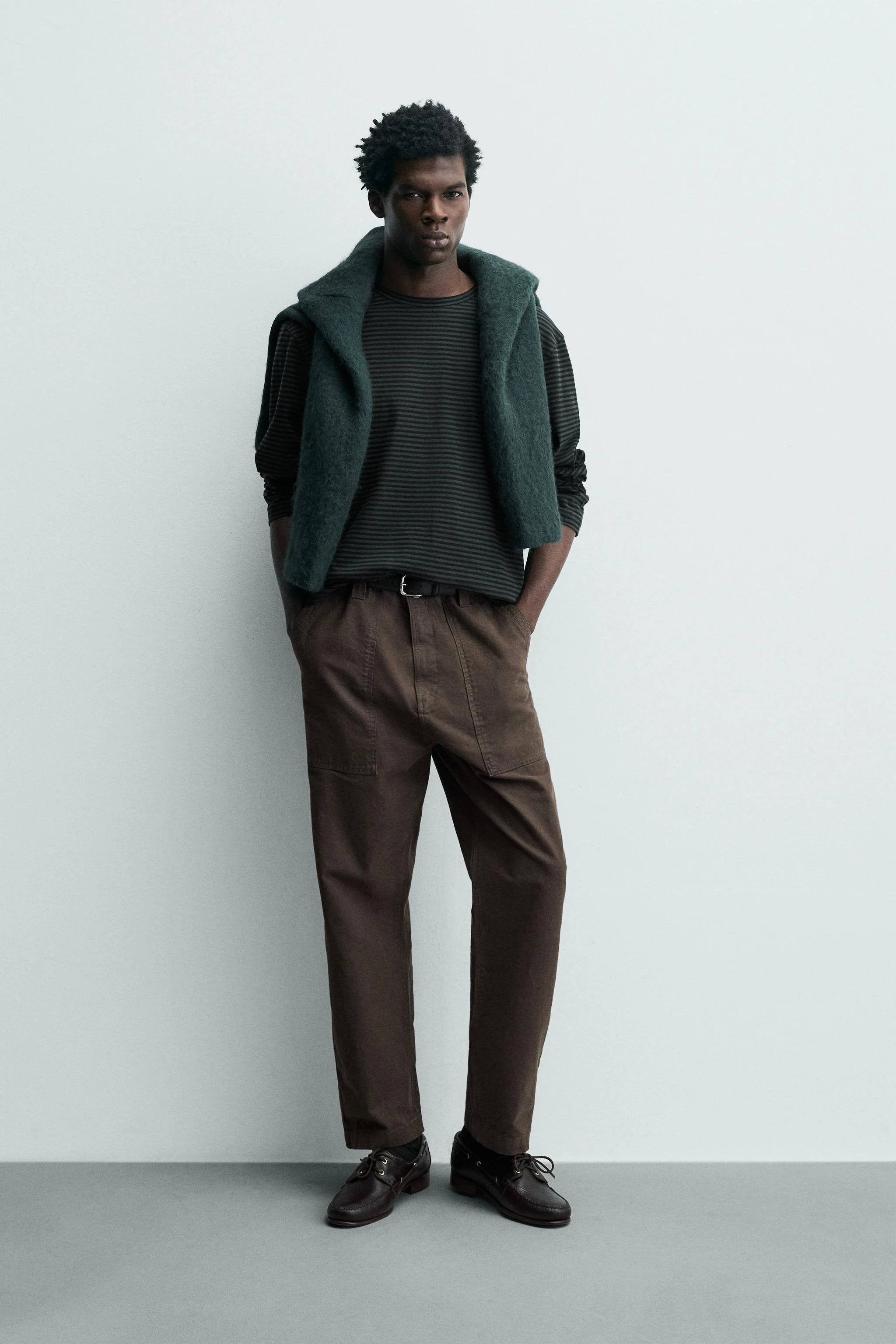 تی شرت راه راه با افکت شسته شده