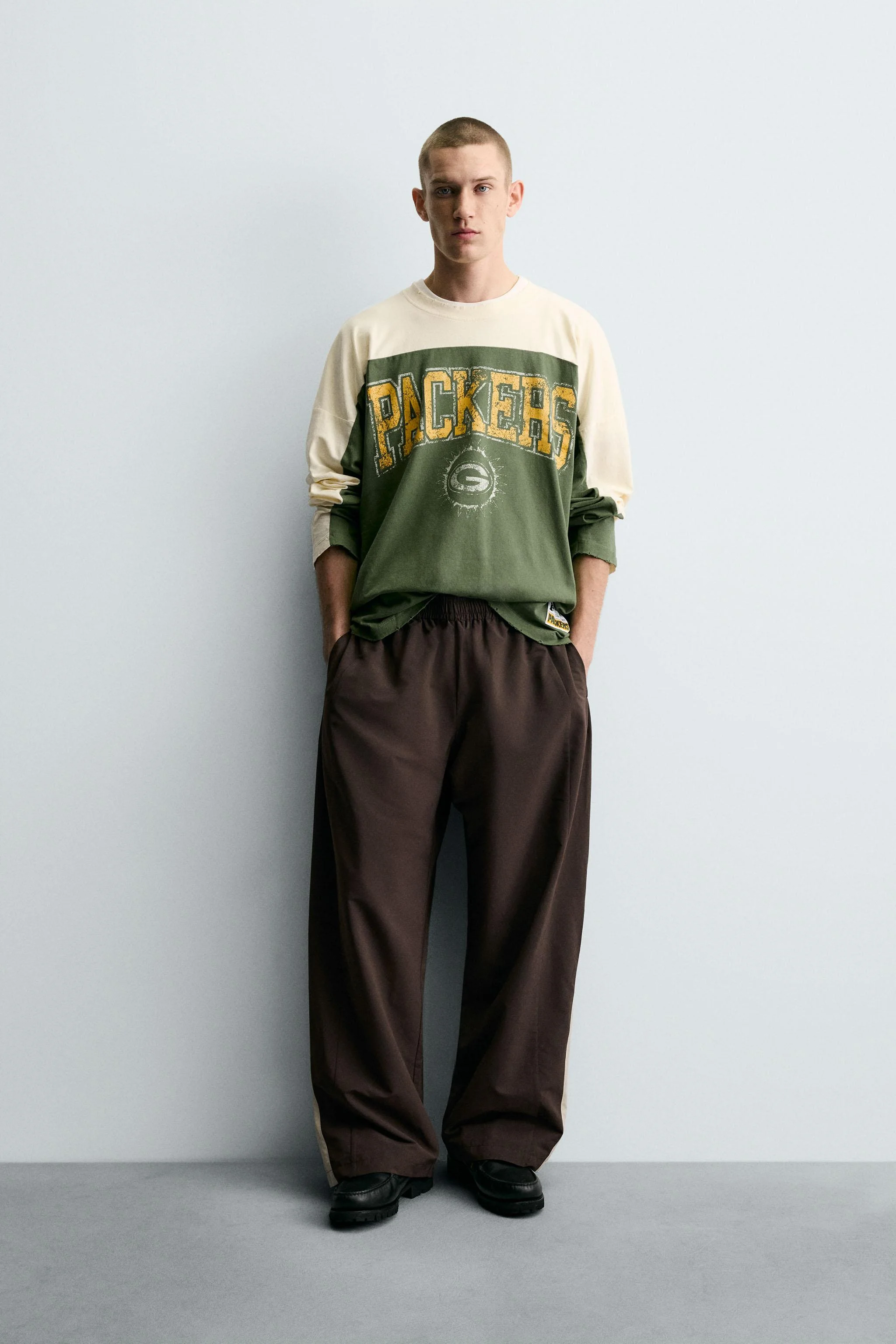 تی شرت آستین بلند طرح تیم ورزشی