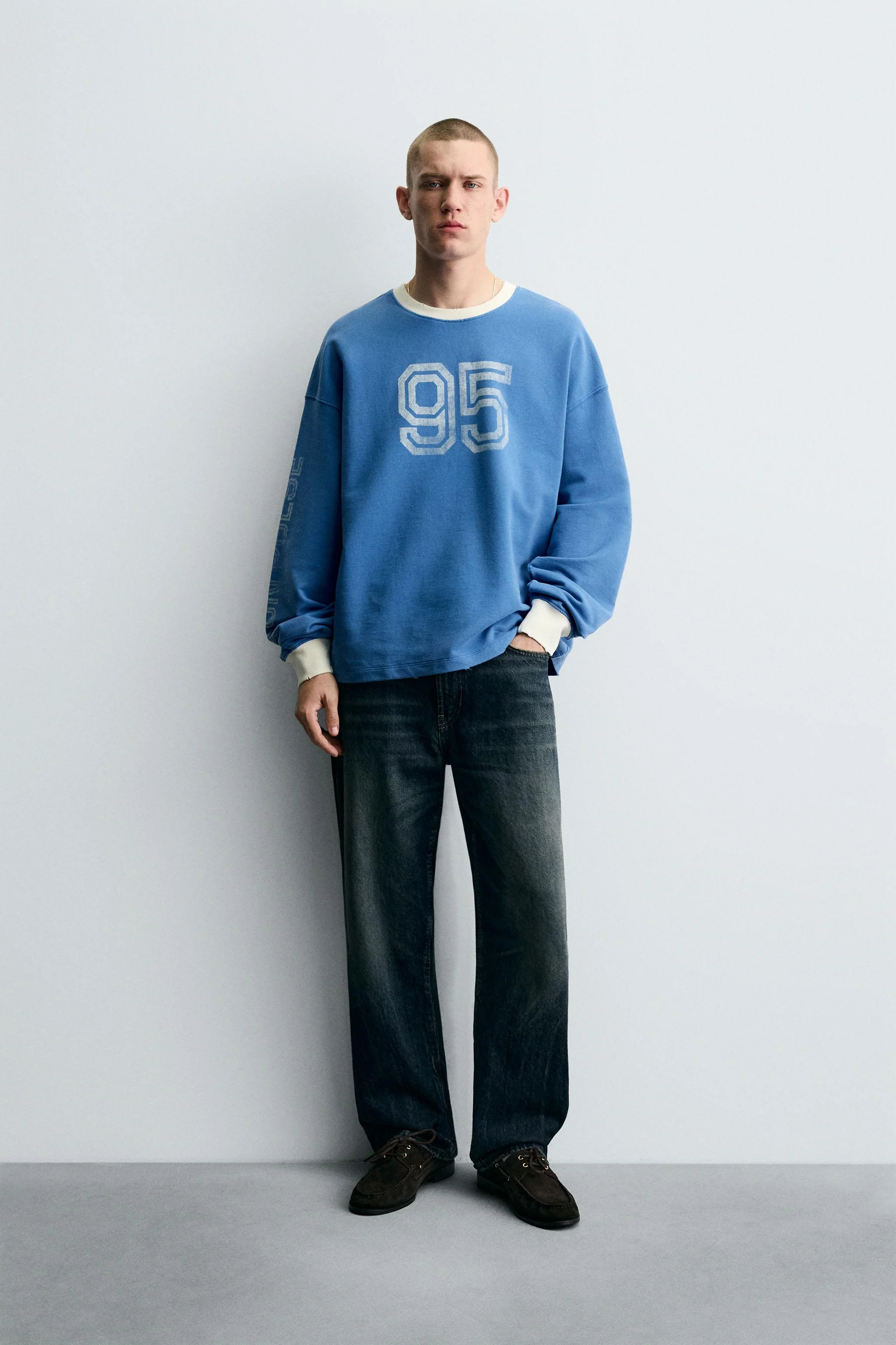 تی شرت طرح دار با چاپ شسته شده