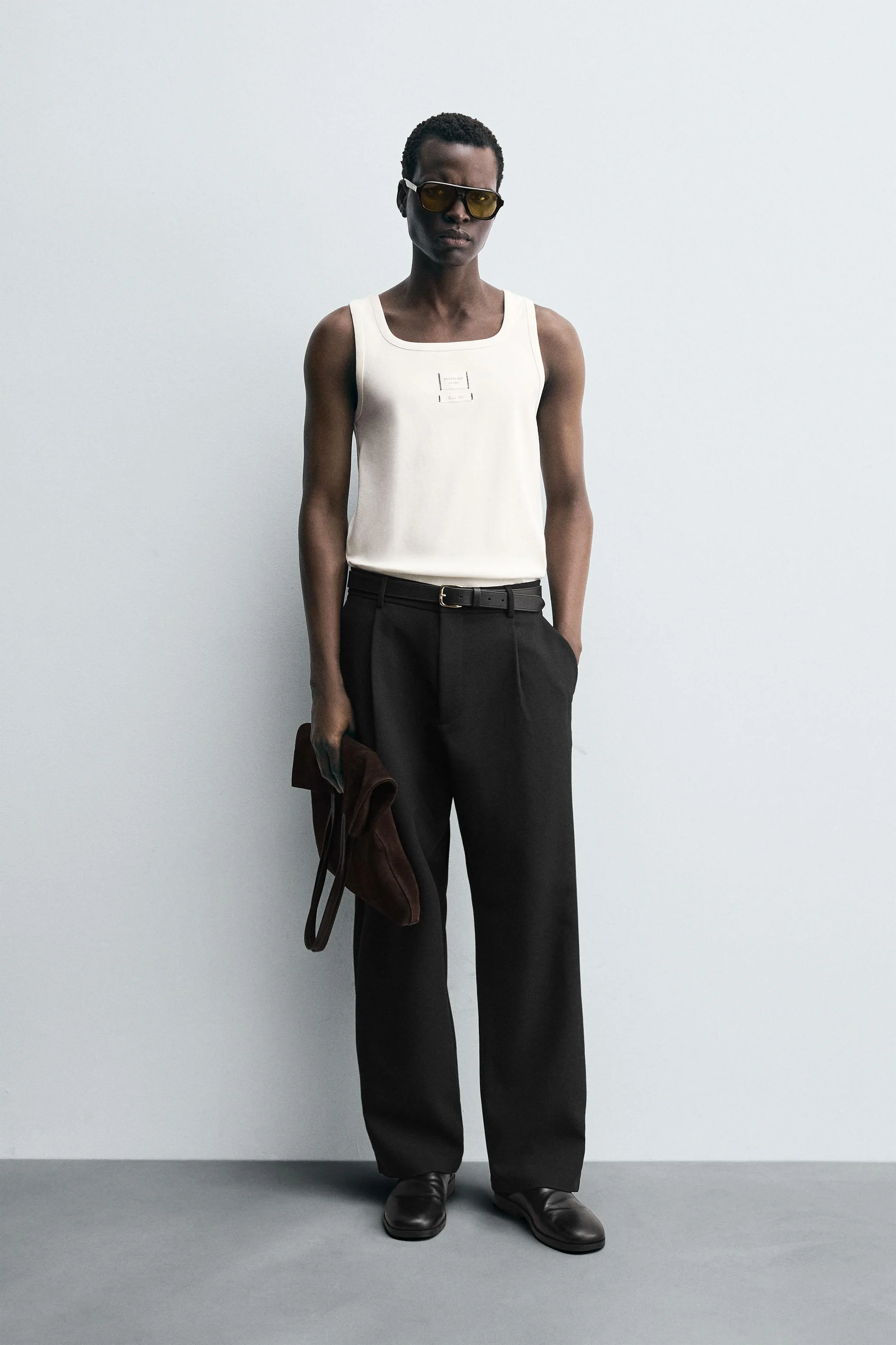 تی شرت رکابی طرح دار