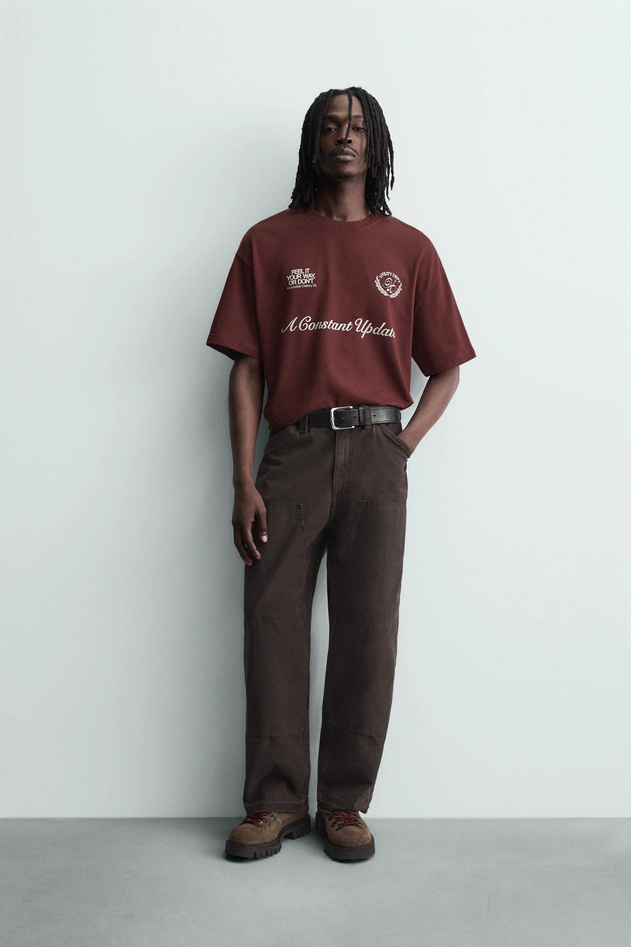 تی‌شرت با طرح چاپی متضاد