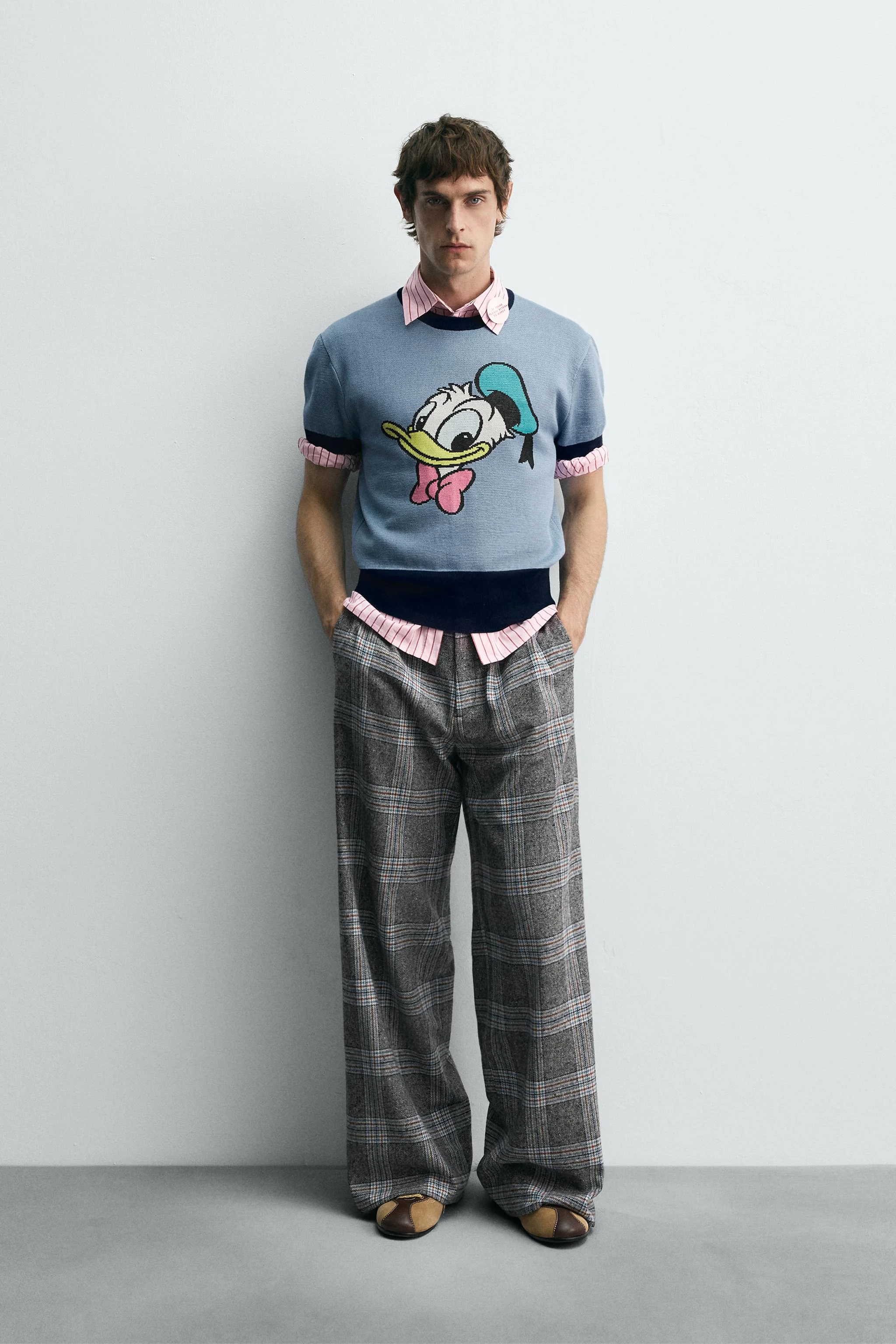 تی‌شرت بافتنی طرح دانلد داک هری لمبرت برای زارا ایکس دیزنی